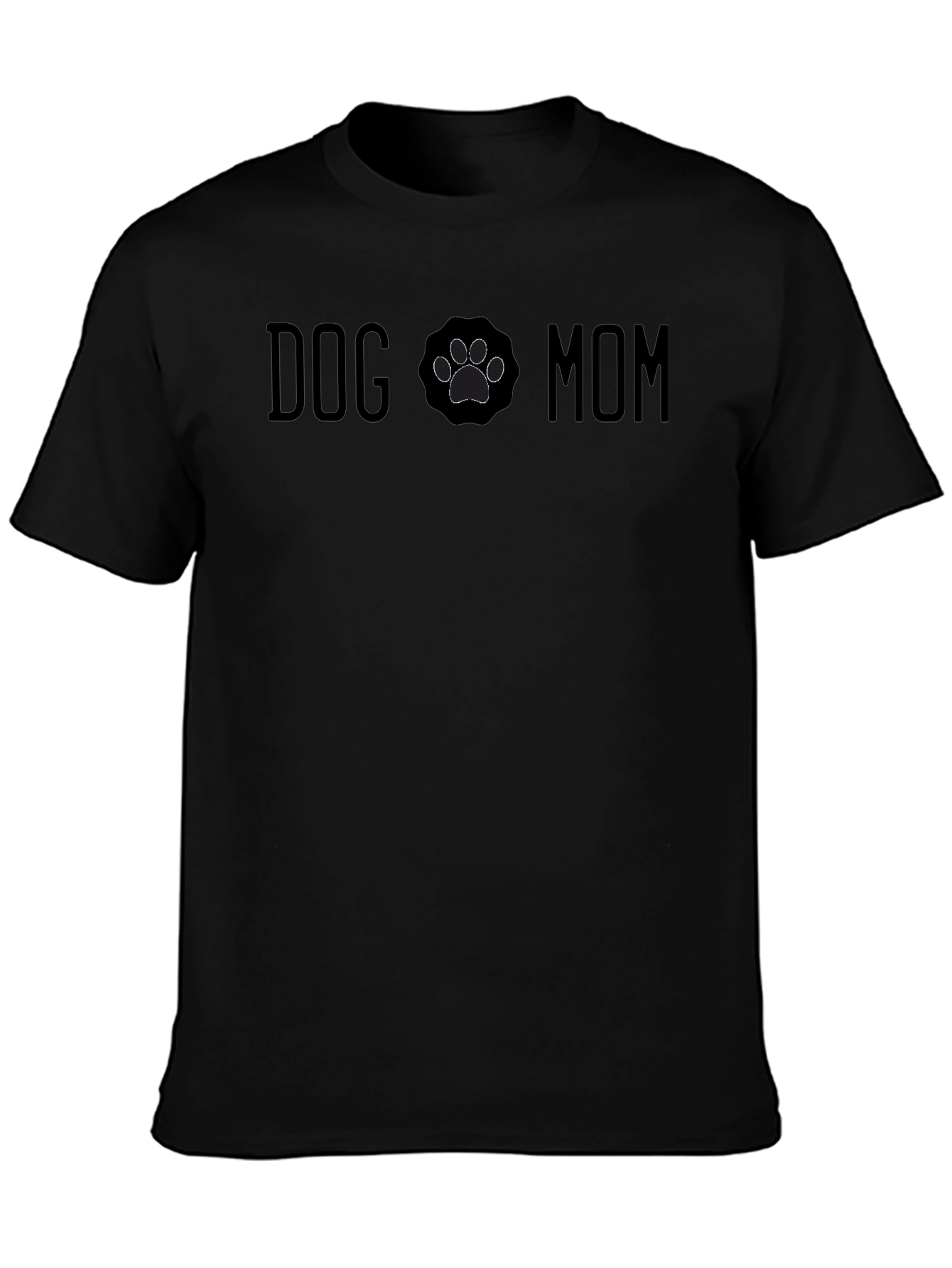 Dog Mom T-Shirt Paw Print Cute Pet Lover