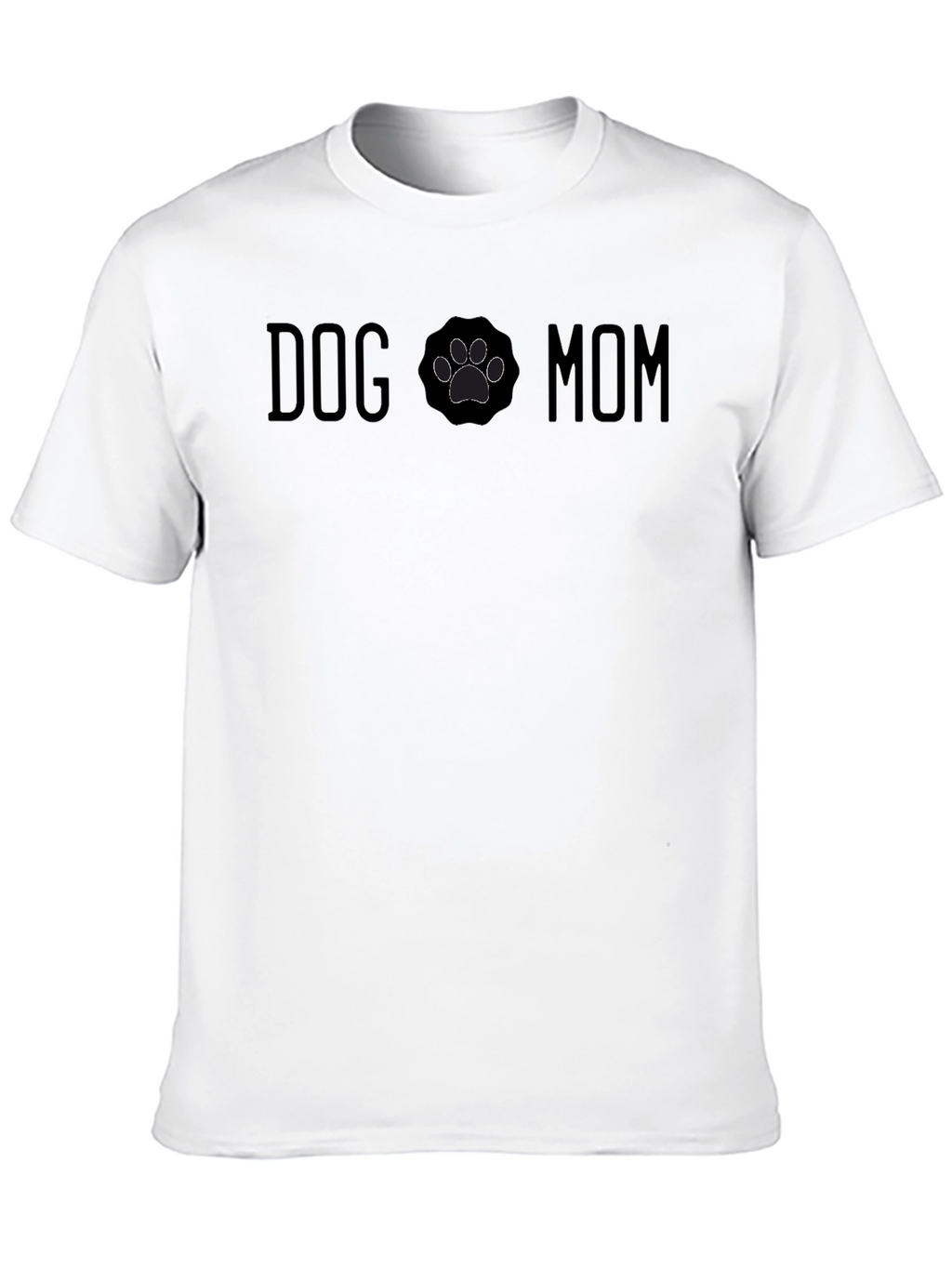 Dog Mom T-Shirt Paw Print Cute Pet Lover
