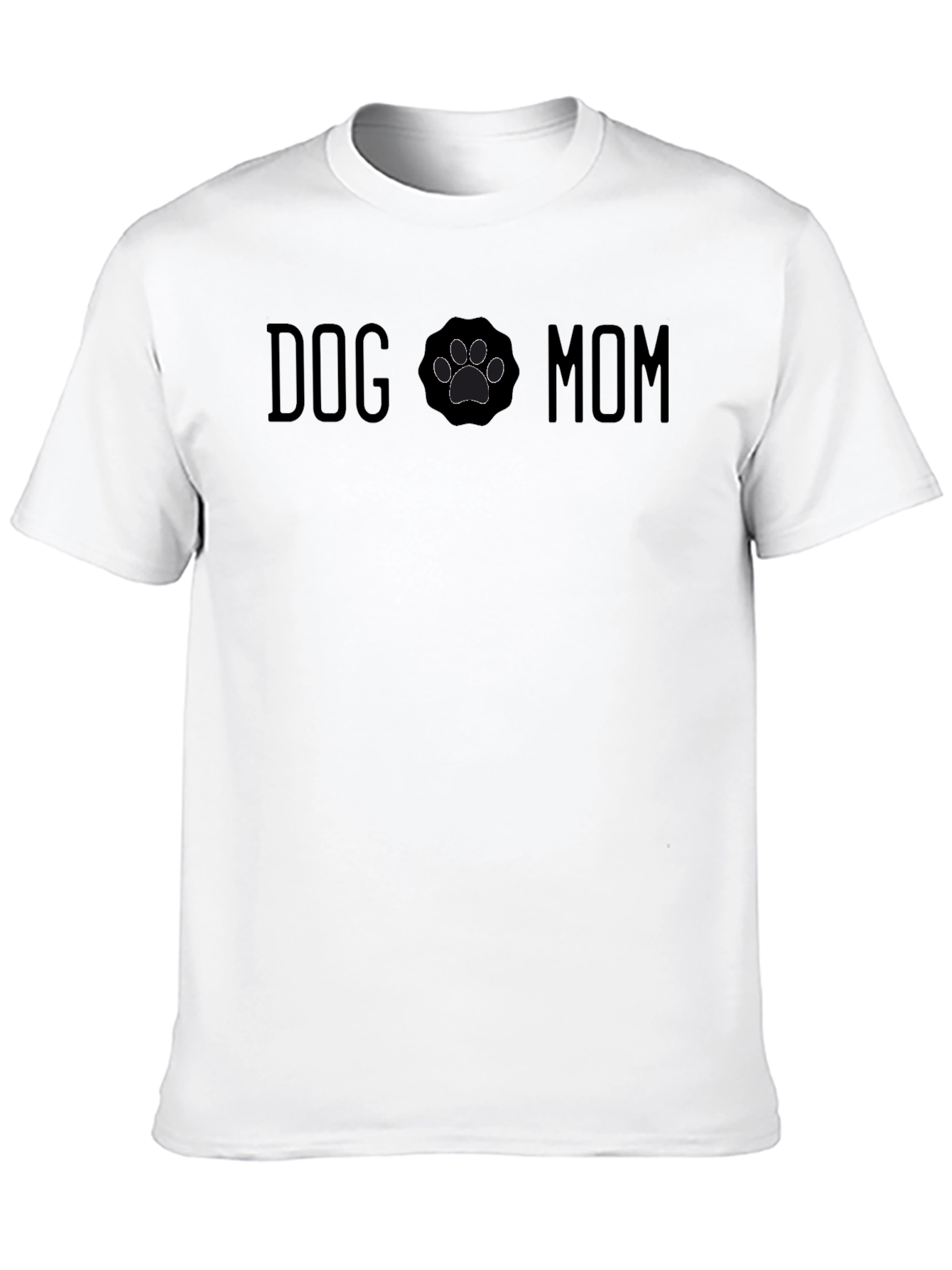 Dog Mom T-Shirt Paw Print Cute Pet Lover