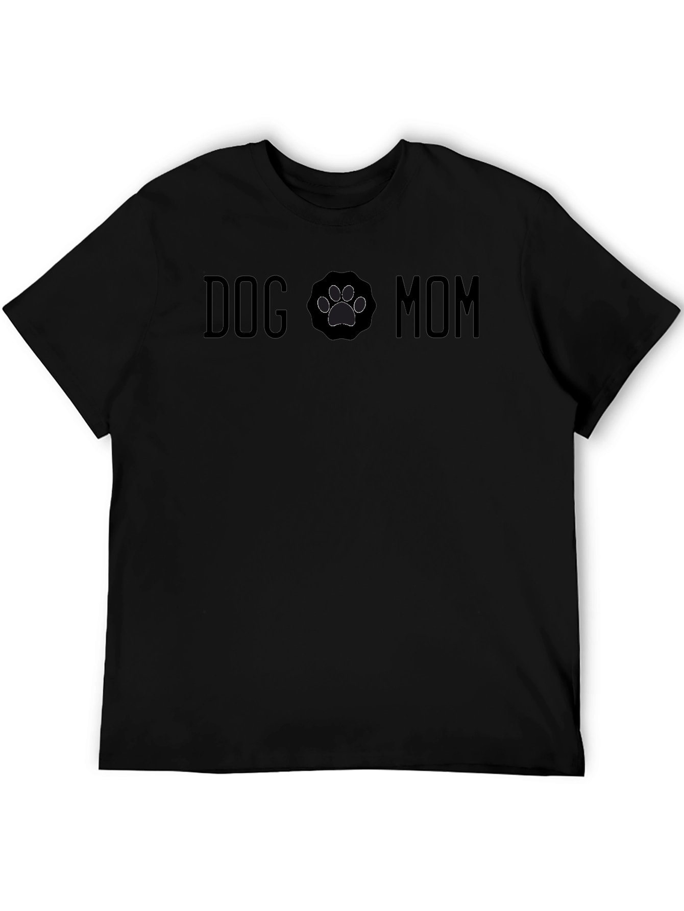 Dog Mom T-Shirt Paw Print Cute Pet Lover