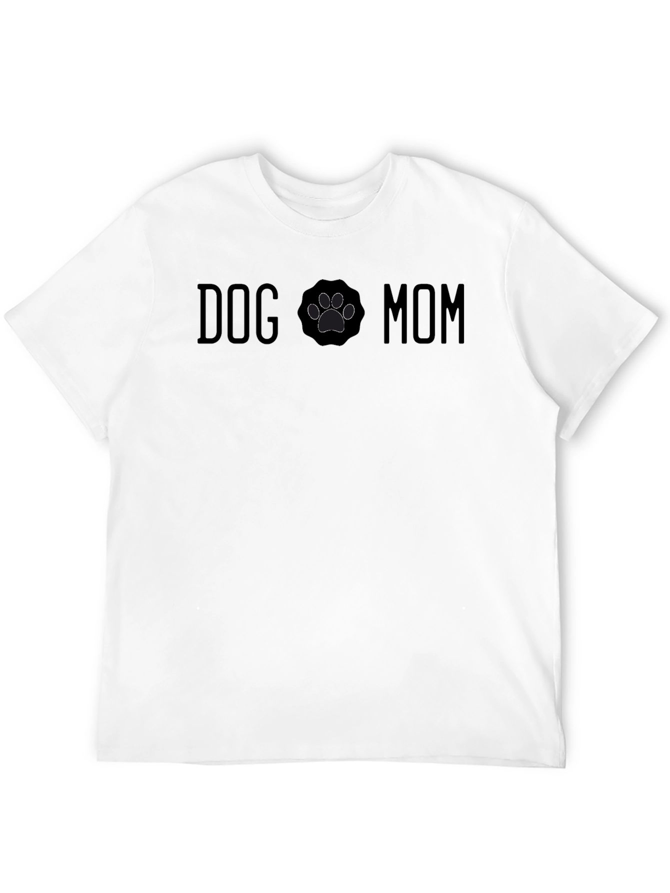 Dog Mom T-Shirt Paw Print Cute Pet Lover