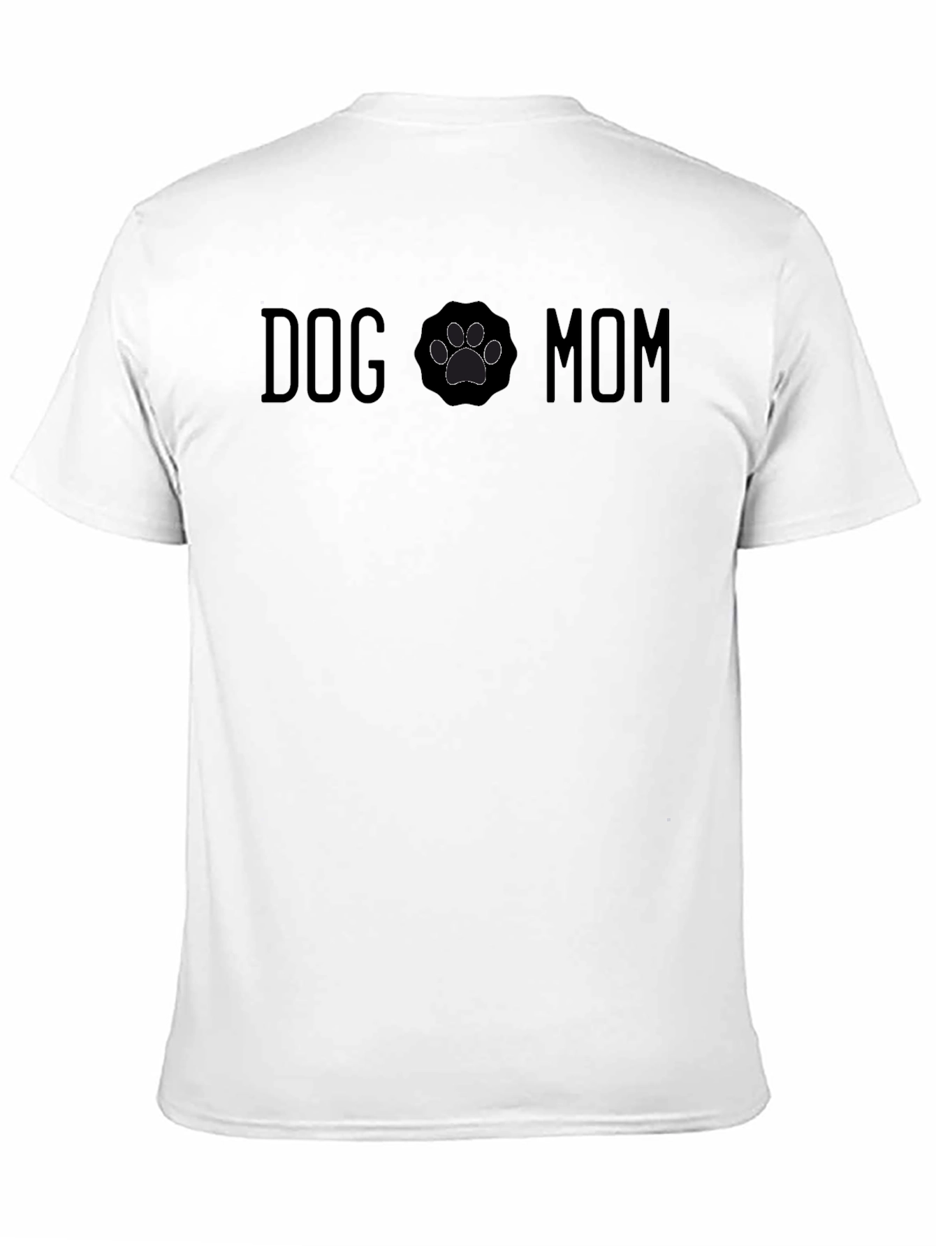 Dog Mom T-Shirt Paw Print Cute Pet Lover