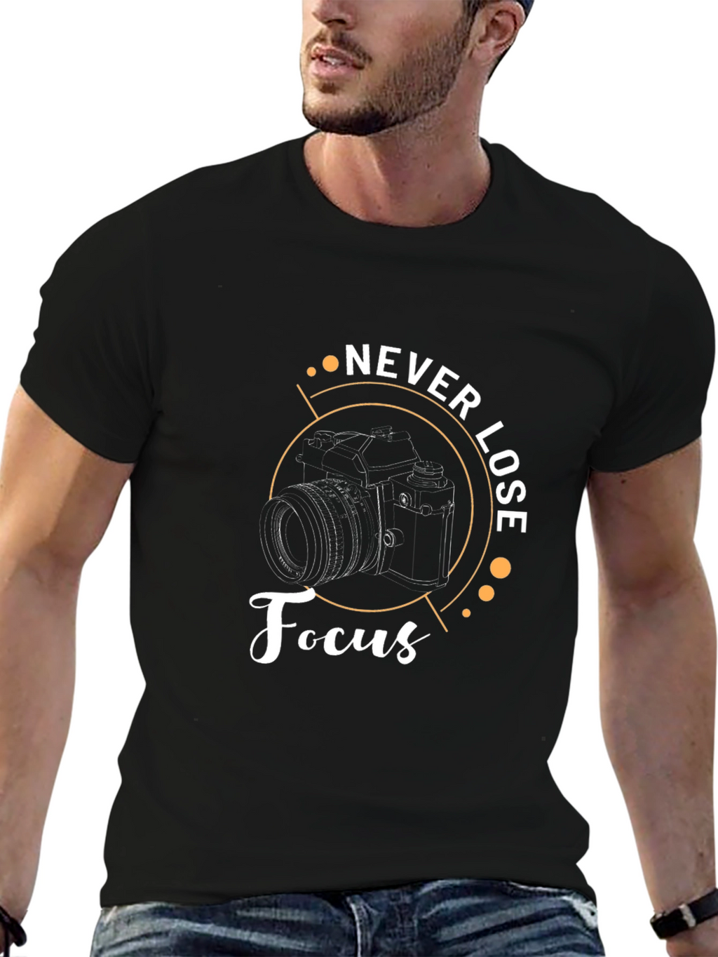 Never Lose Focus Camera Graphic Tee