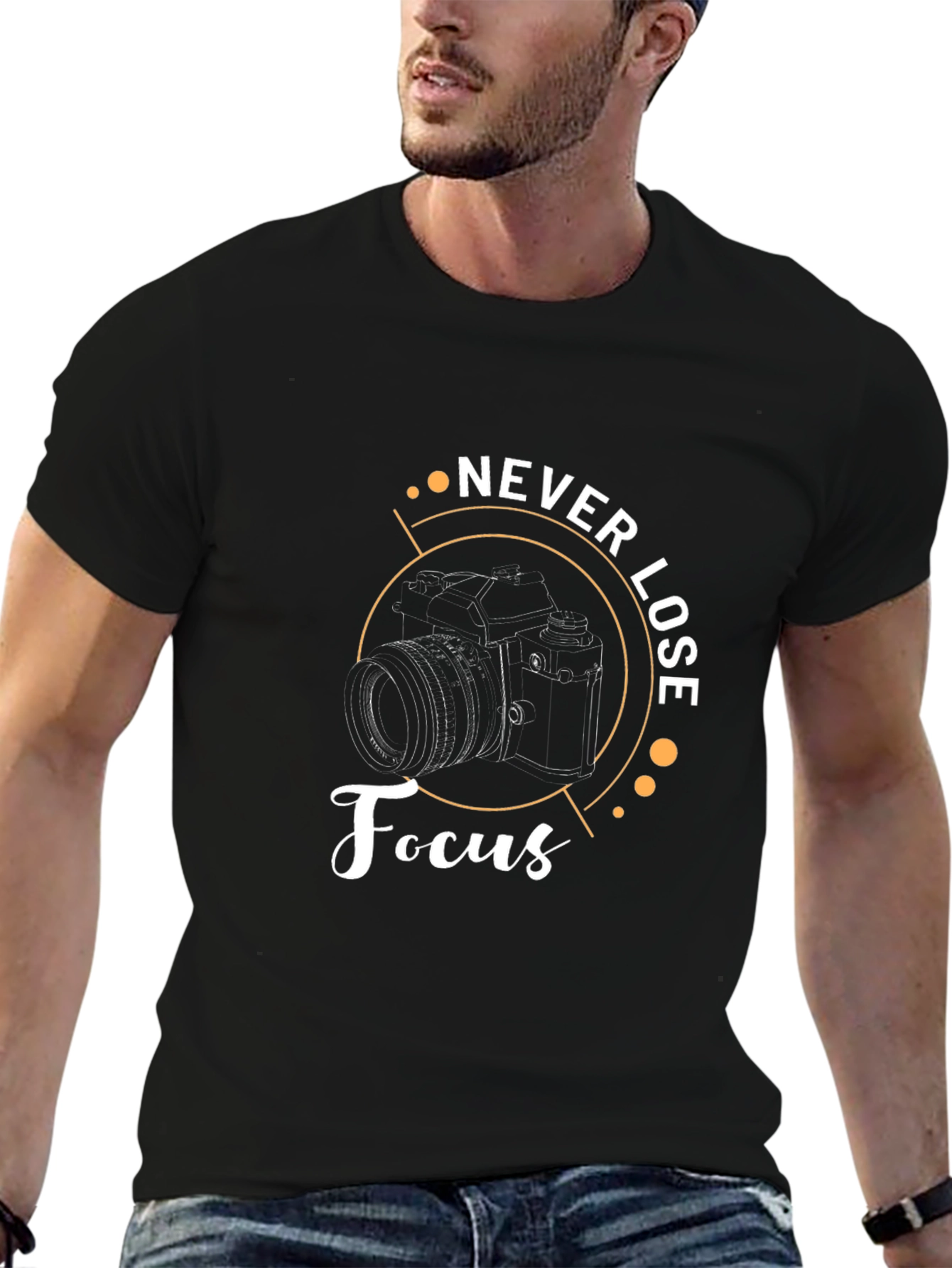 Never Lose Focus Camera Graphic Tee