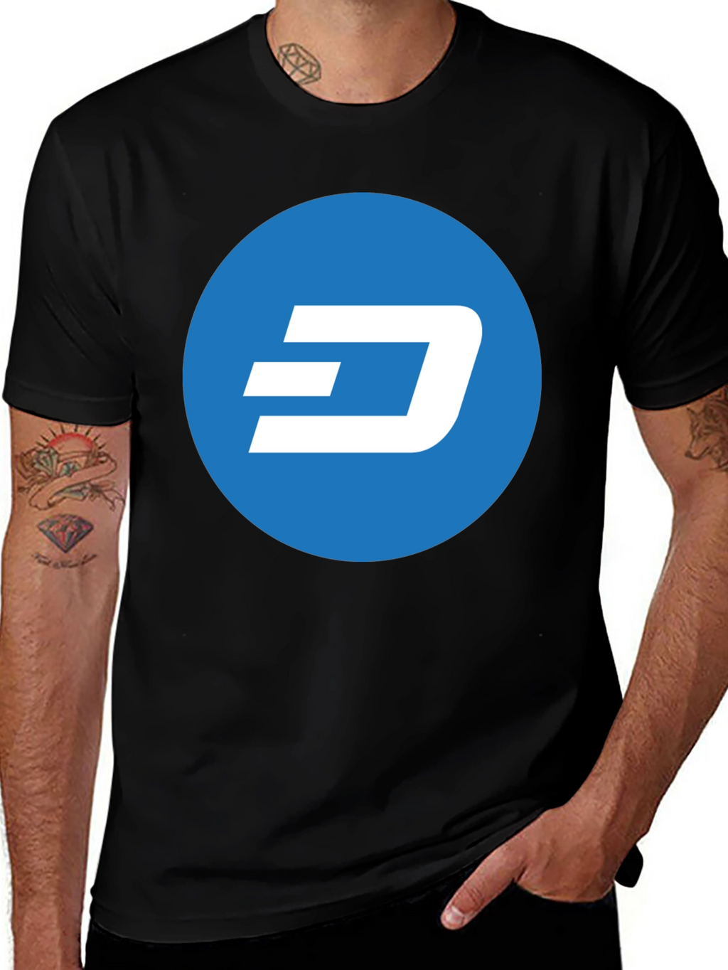 Dash Crypto Logo T-Shirt - Modern Style