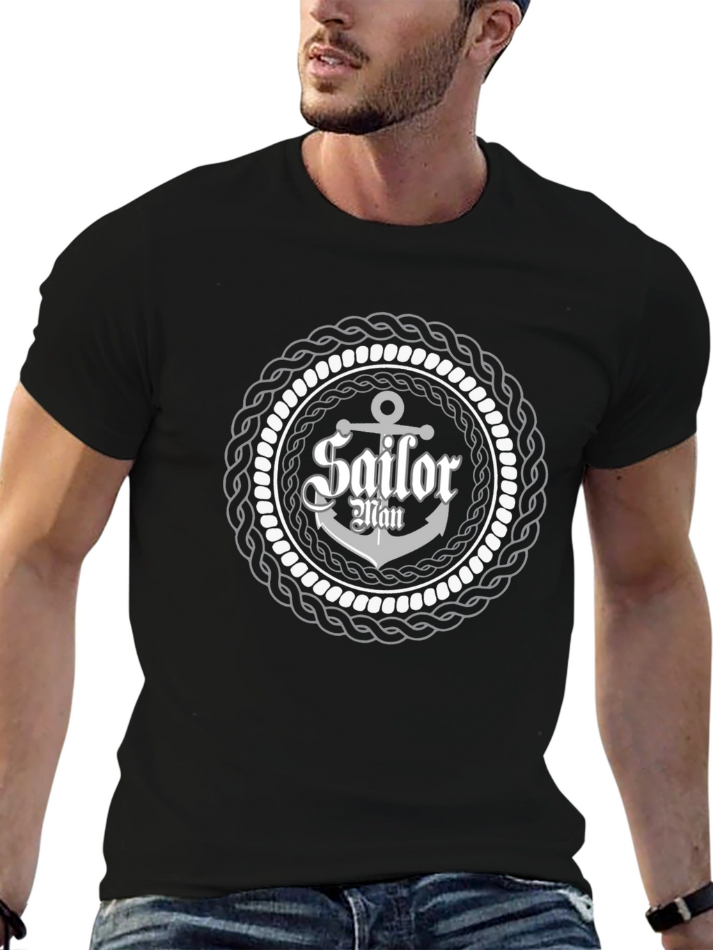 Sailor Man Anchor T-Shirt - Nautical Style