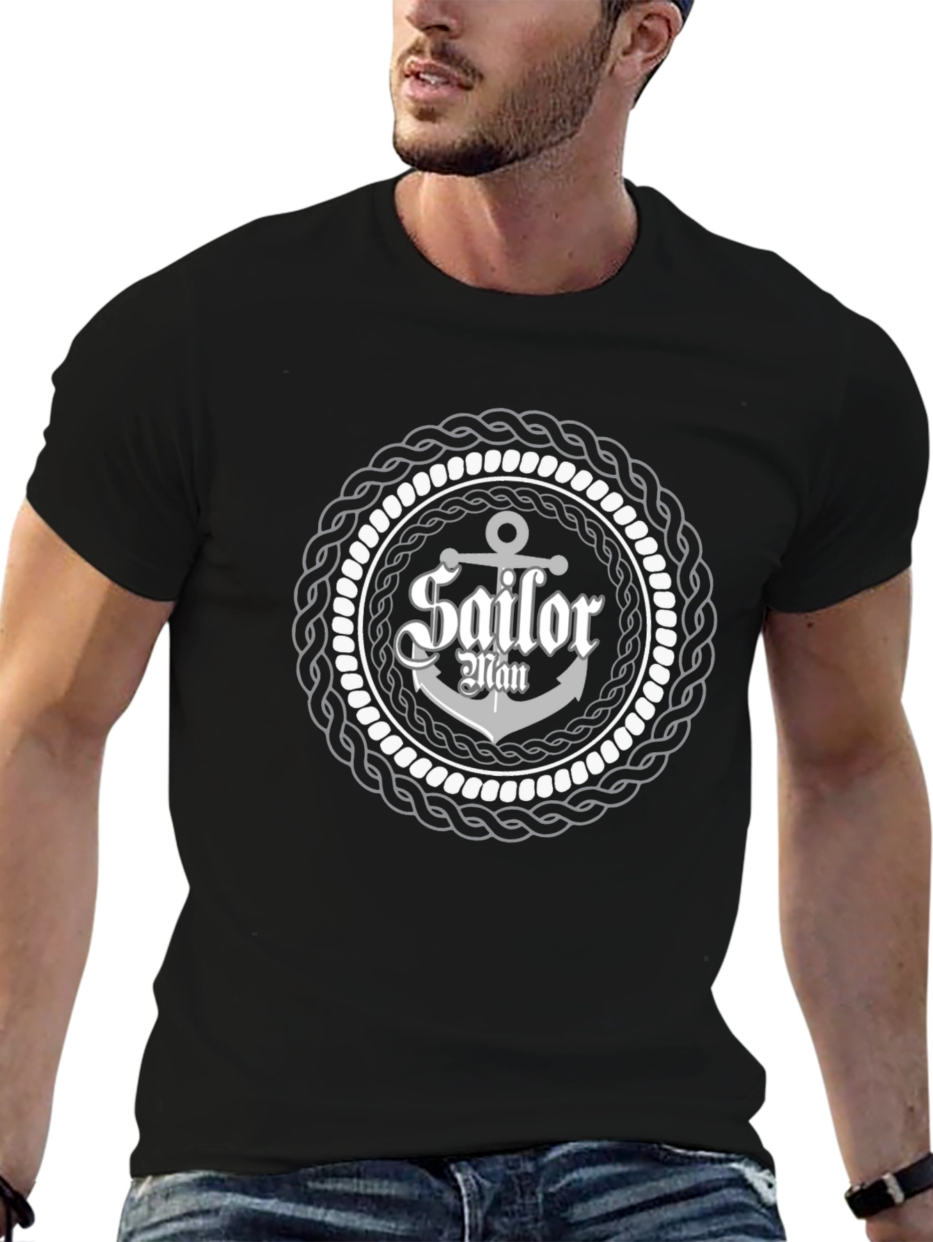 Sailor Man Anchor T-Shirt - Nautical Style