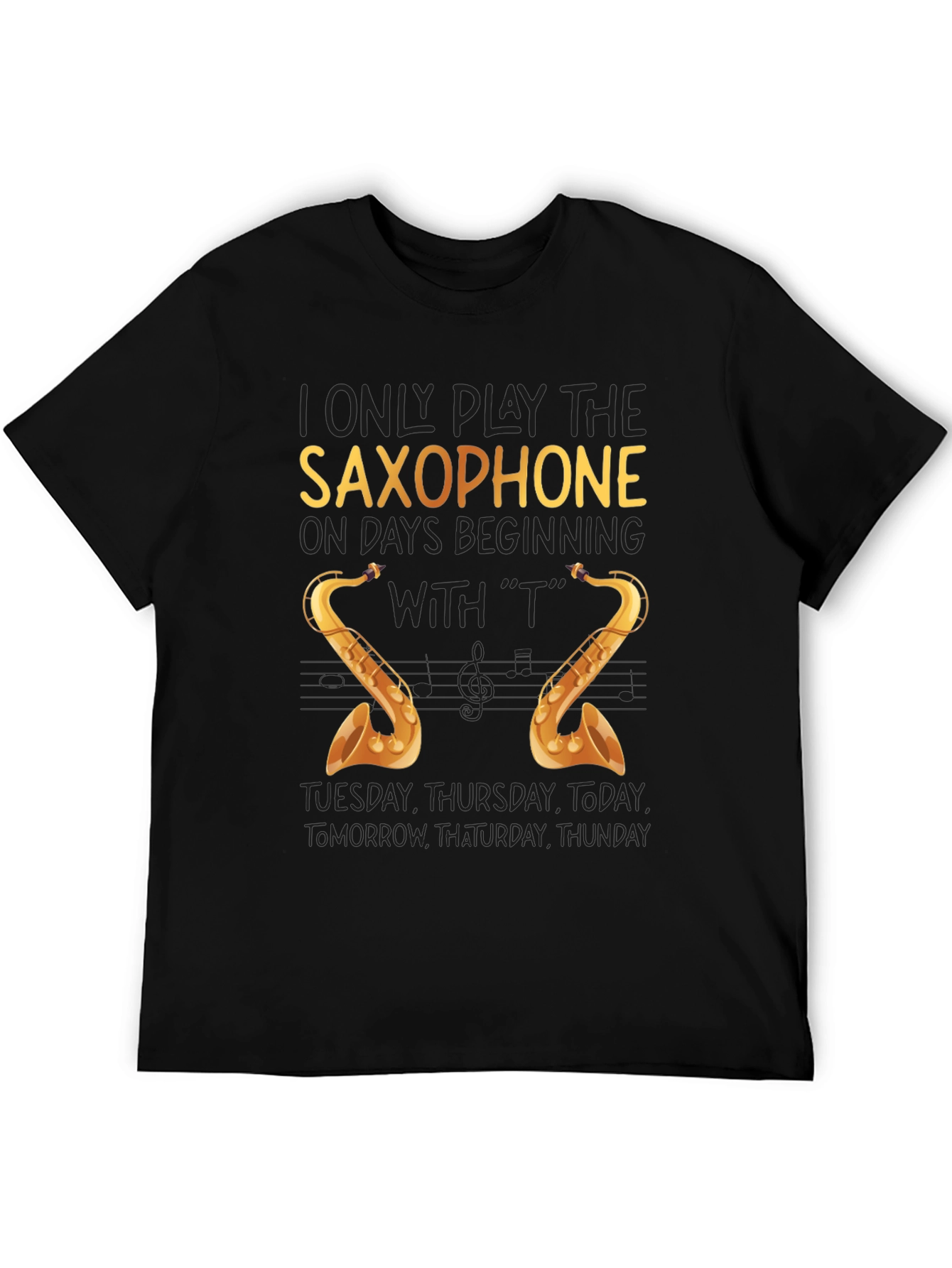 Saxophone T-Shirt - Funny Musician Tee
