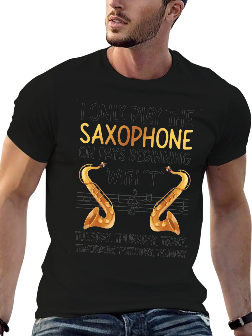 Saxophone T-Shirt - Funny Musician Tee
