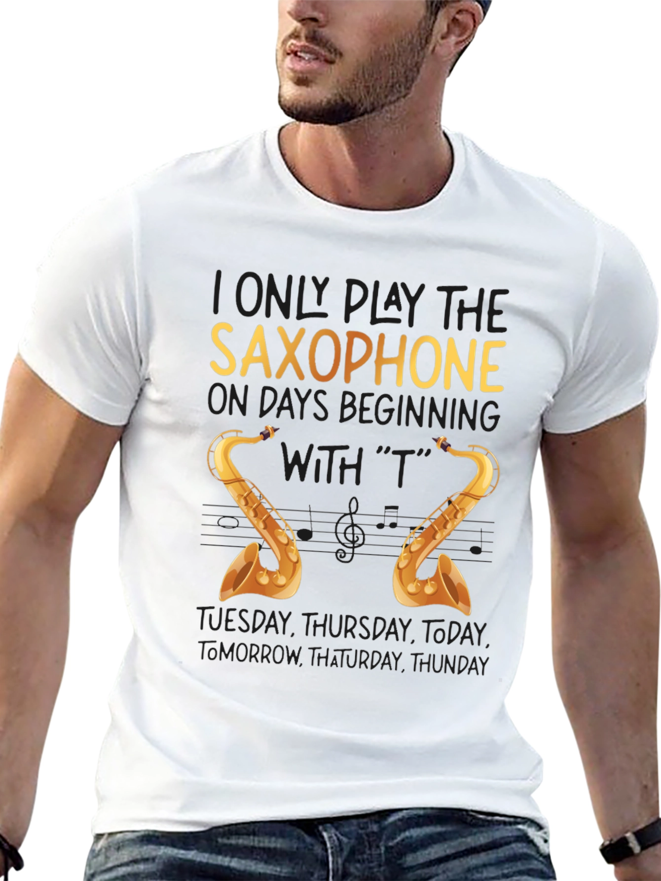 Saxophone T-Shirt - Funny Musician Tee