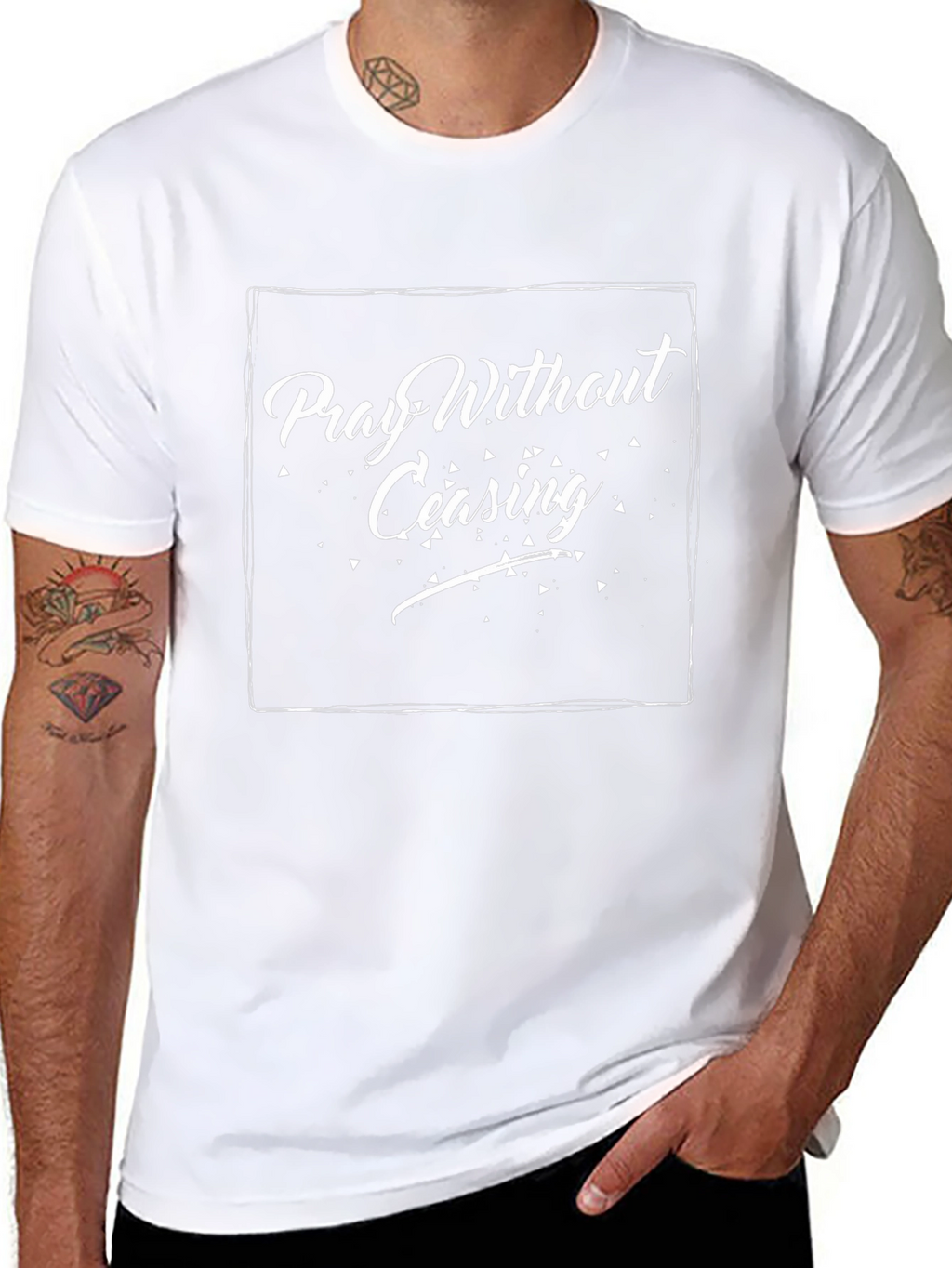 Pray Without Ceasing Black T-Shirt