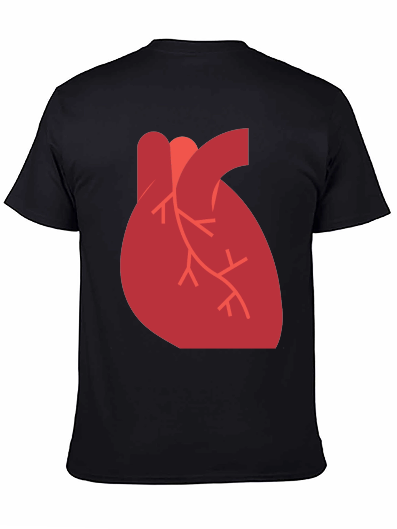 Anatomical Heart Graphic Black T-Shirt