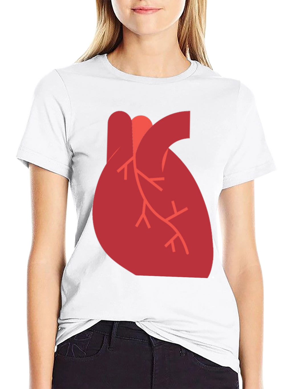 Anatomical Heart Graphic Black T-Shirt