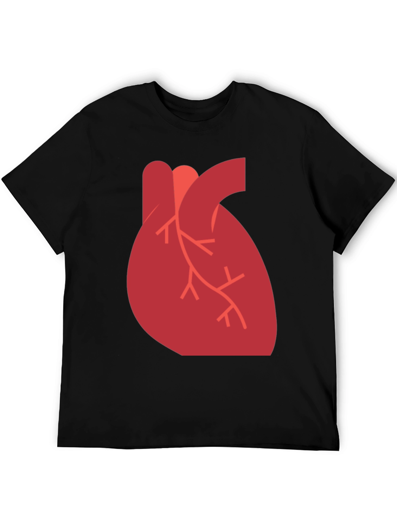 Anatomical Heart Graphic Black T-Shirt