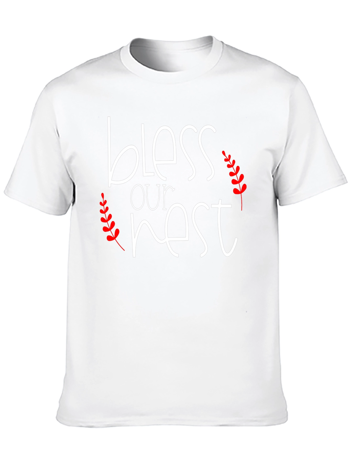 Bless Our Nest Graphic Tee - Black