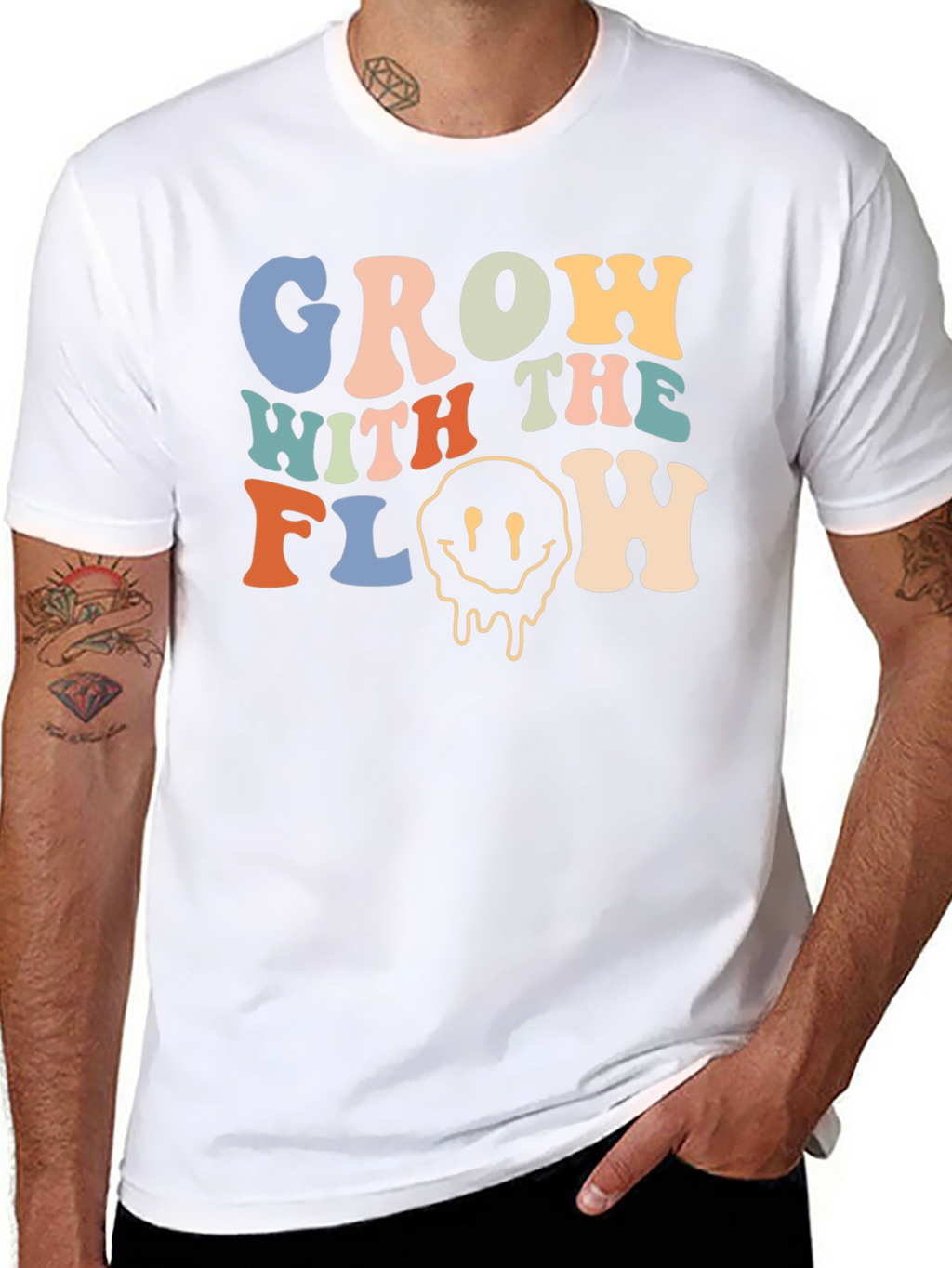 Groovy Grow With The Flow Graphic Tee
