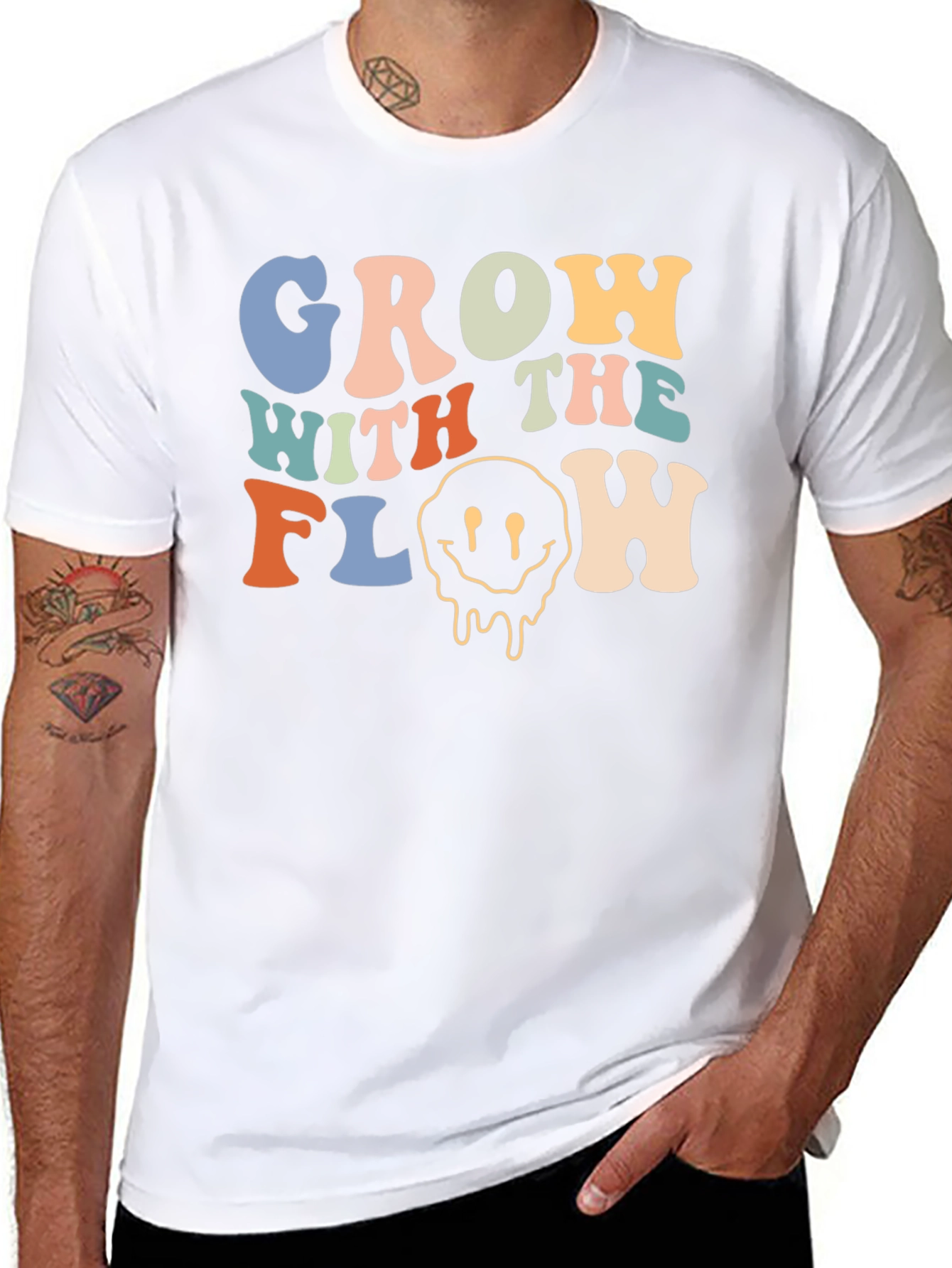 Groovy Grow With The Flow Graphic Tee