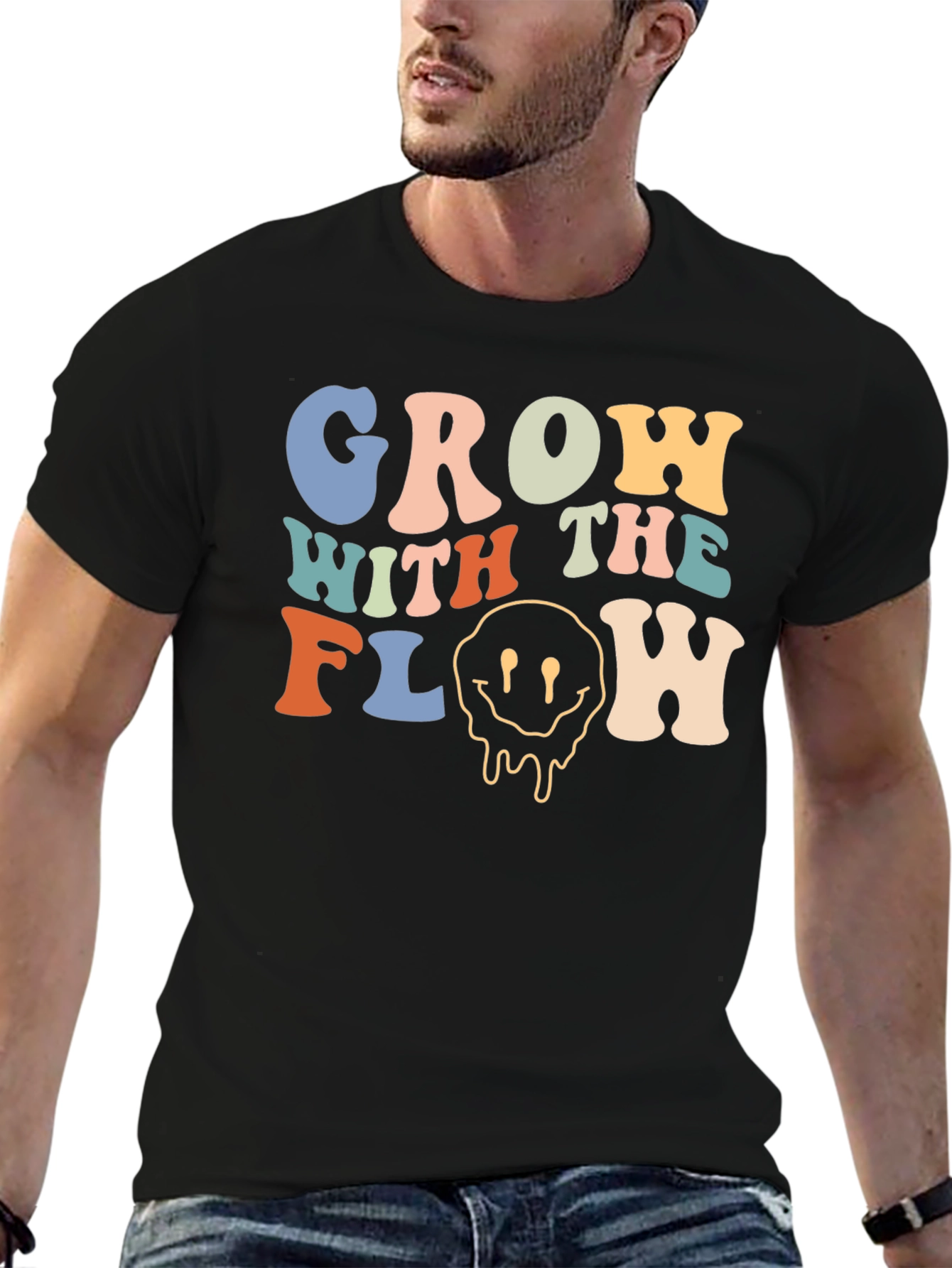 Groovy Grow With The Flow Graphic Tee