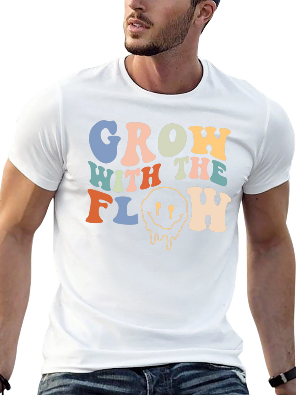 Groovy Grow With The Flow Graphic Tee