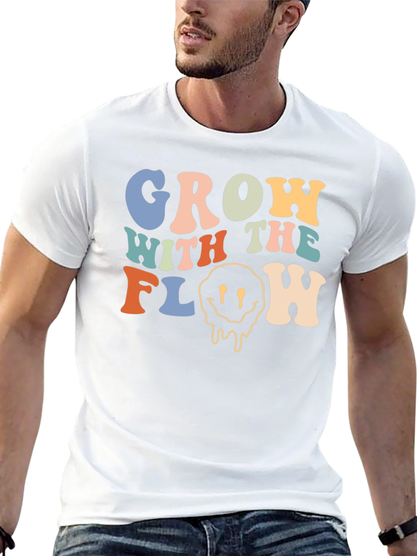 Groovy Grow With The Flow Graphic Tee