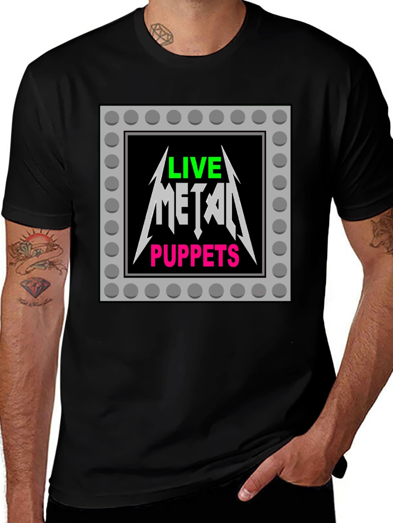Live Metal Puppets Graphic Tee