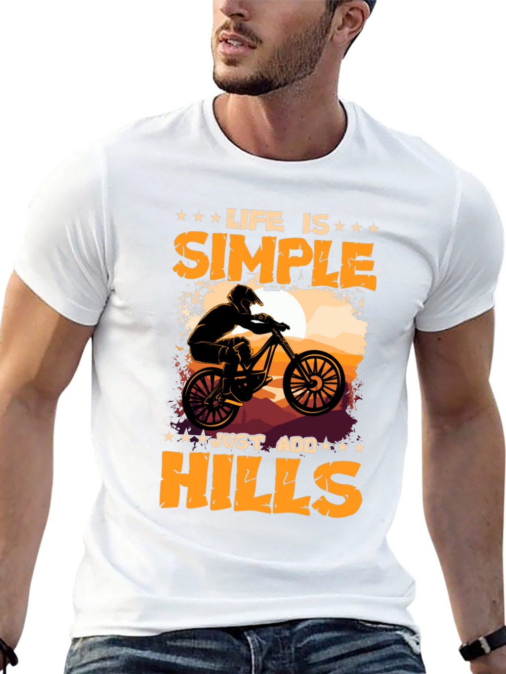 Life is Simple Add Hills T-Shirt