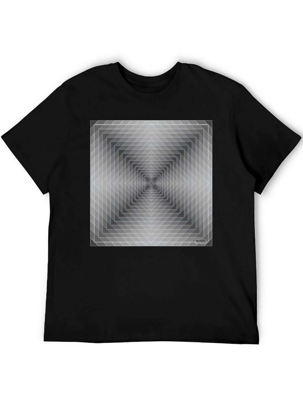 Geometric Illusion T-Shirt - Modern Art Tee