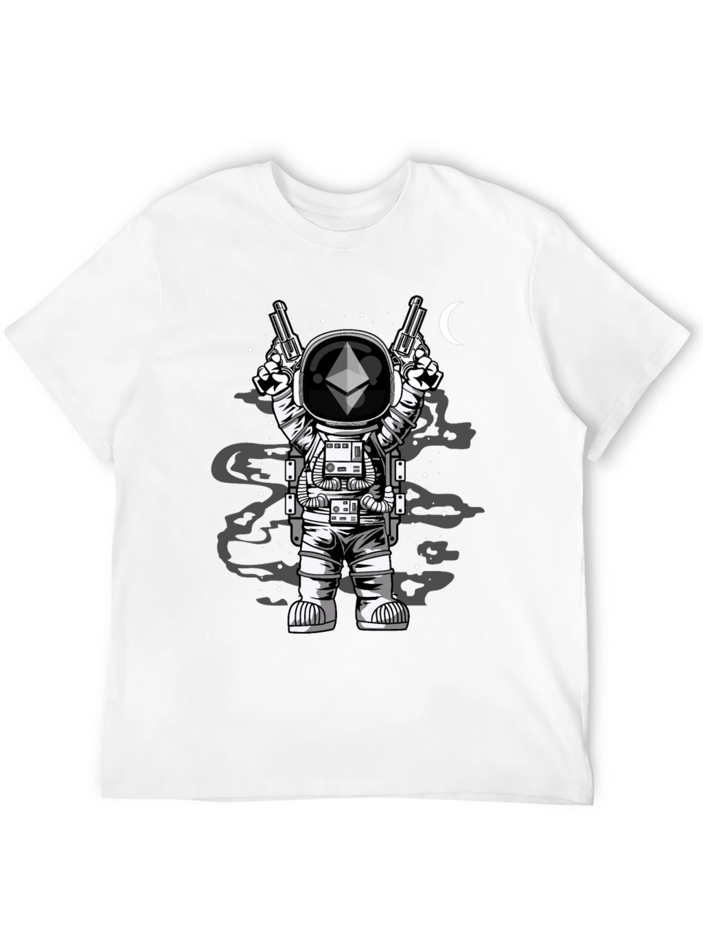 Ethereum Astronaut T-Shirt - Crypto Space Design
