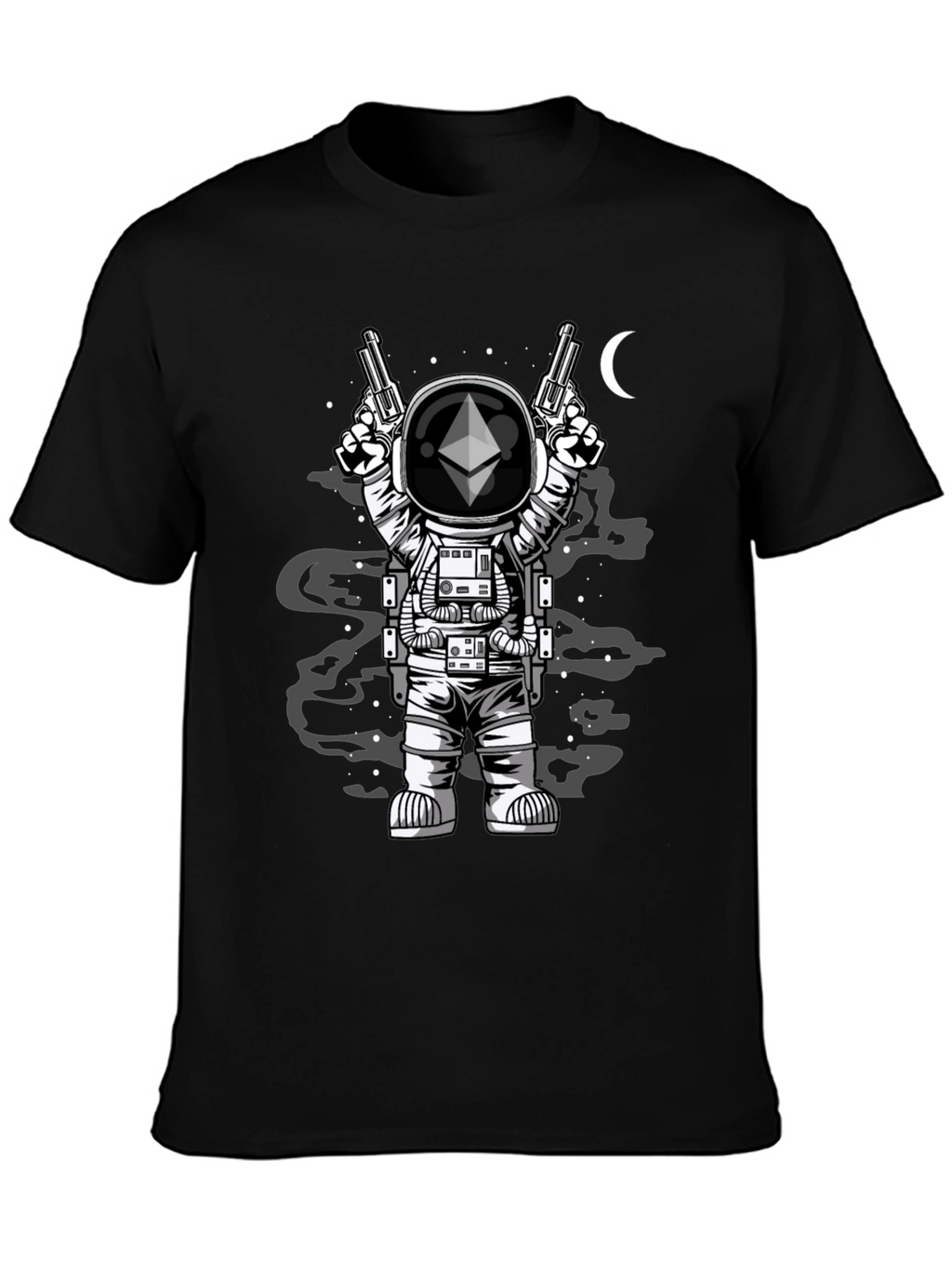 Ethereum Astronaut T-Shirt - Crypto Space Design