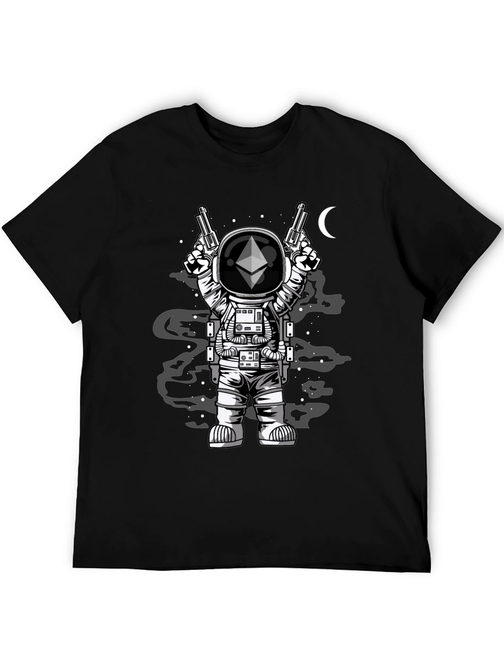 Ethereum Astronaut T-Shirt - Crypto Space Design