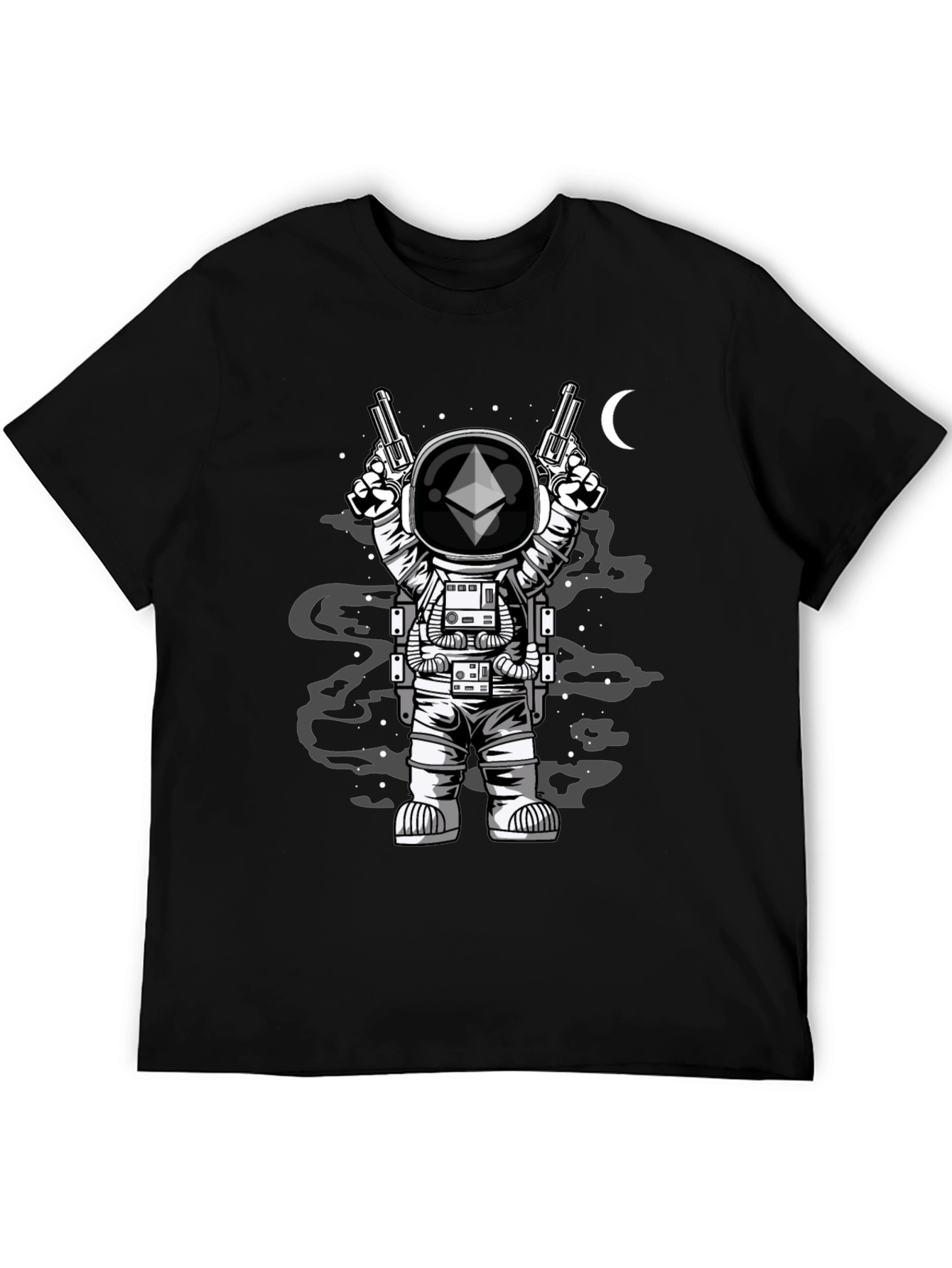 Ethereum Astronaut T-Shirt - Crypto Space Design
