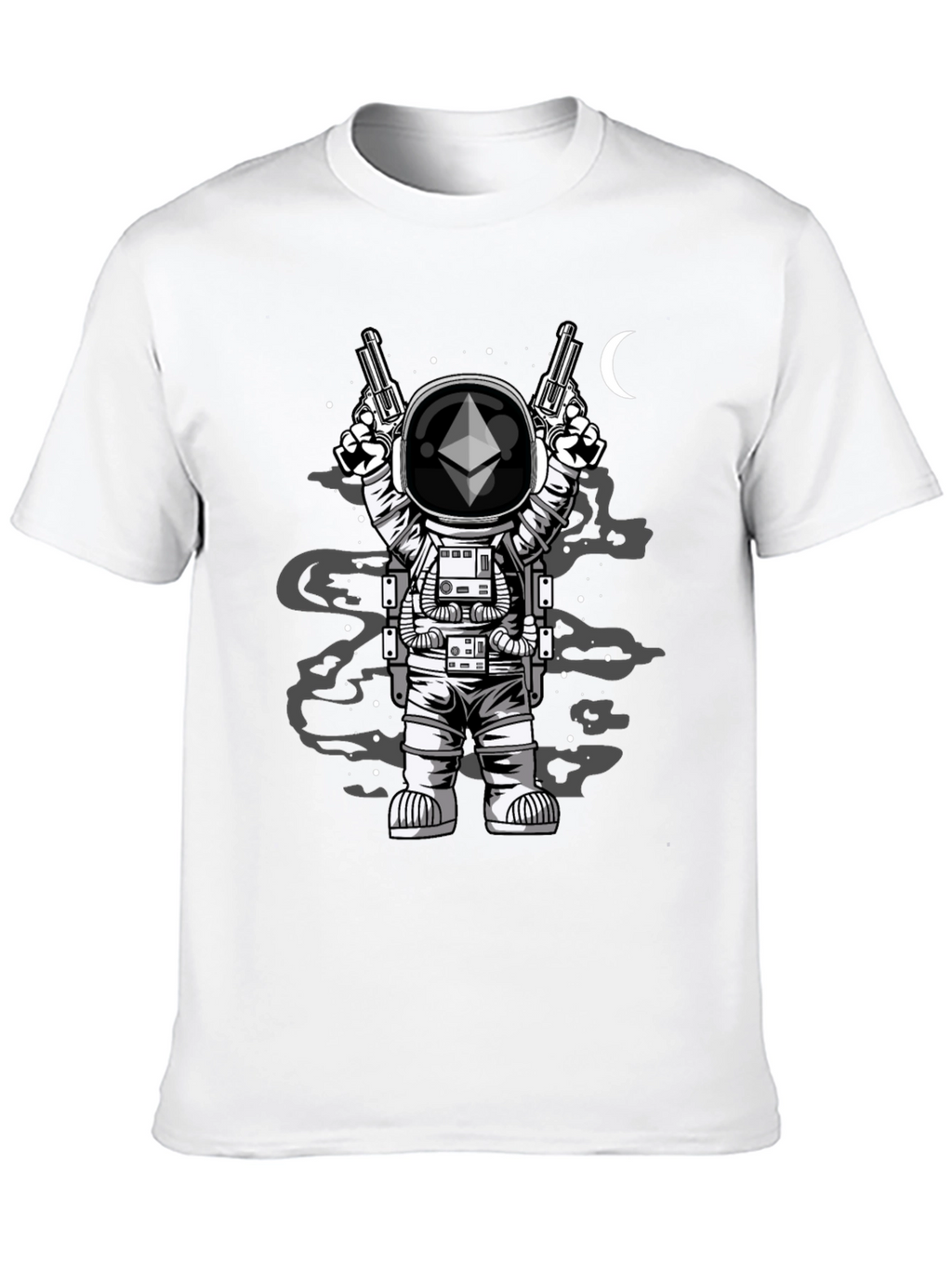 Ethereum Astronaut T-Shirt - Crypto Space Design