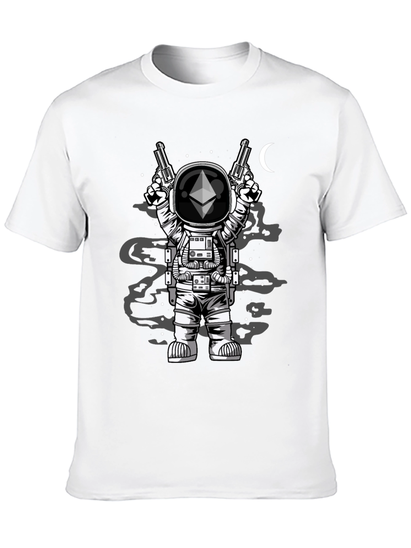 Ethereum Astronaut T-Shirt - Crypto Space Design