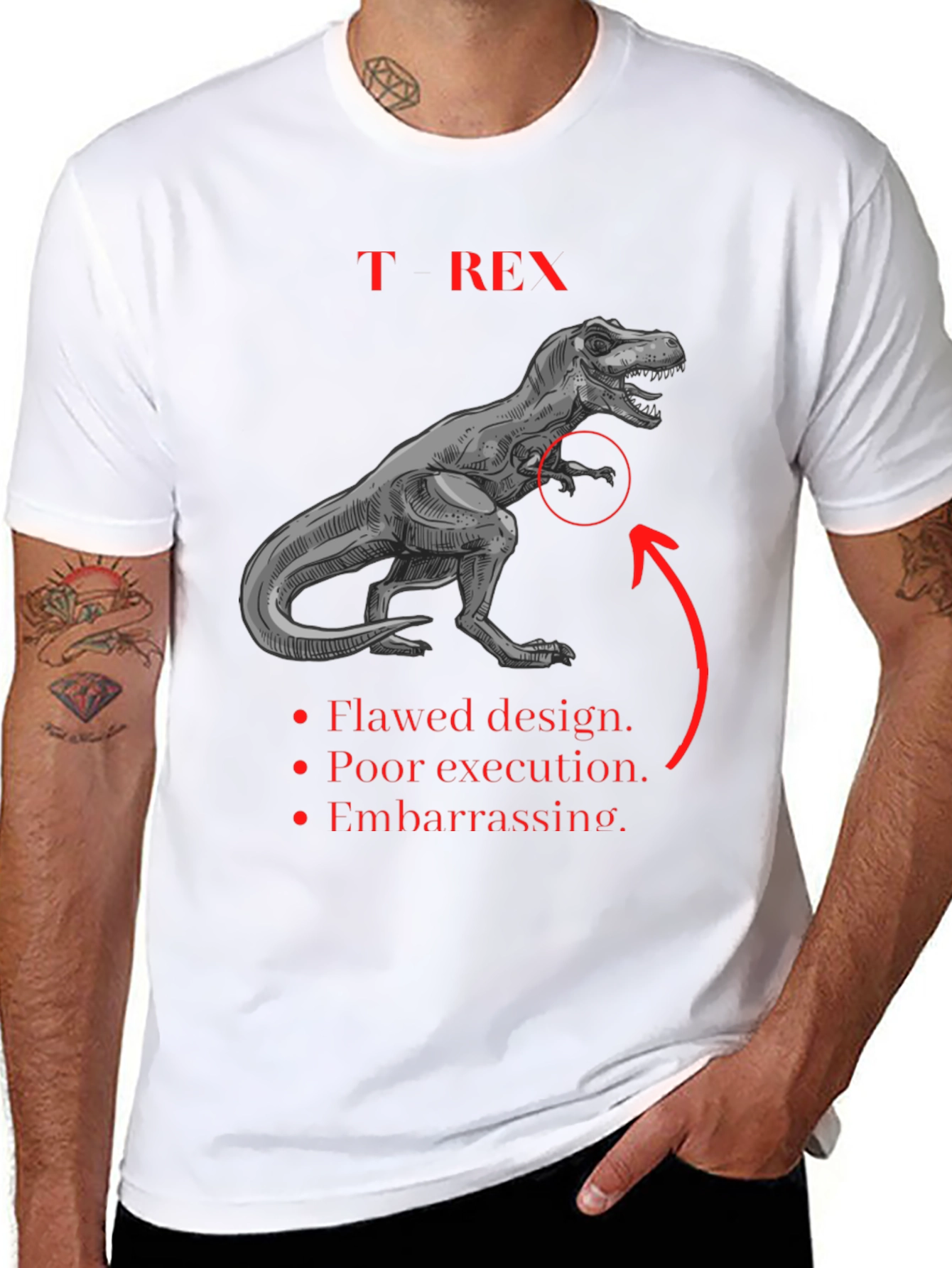 T-Rex Graphic Tee: Funny Dinosaur Shirt