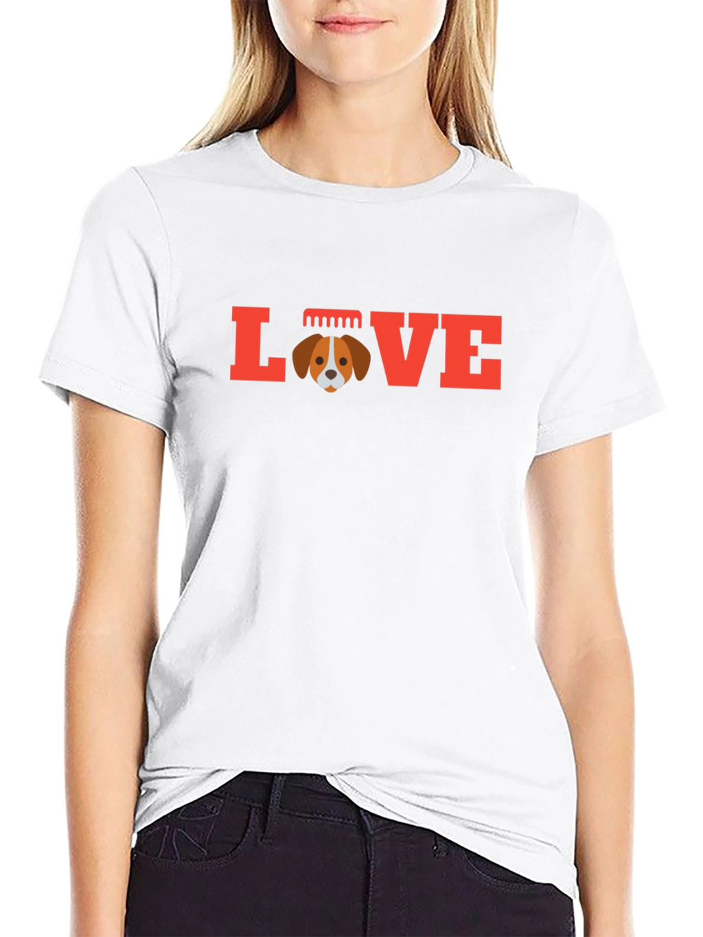Love Dog T-Shirt - Cute Puppy Graphic Tee
