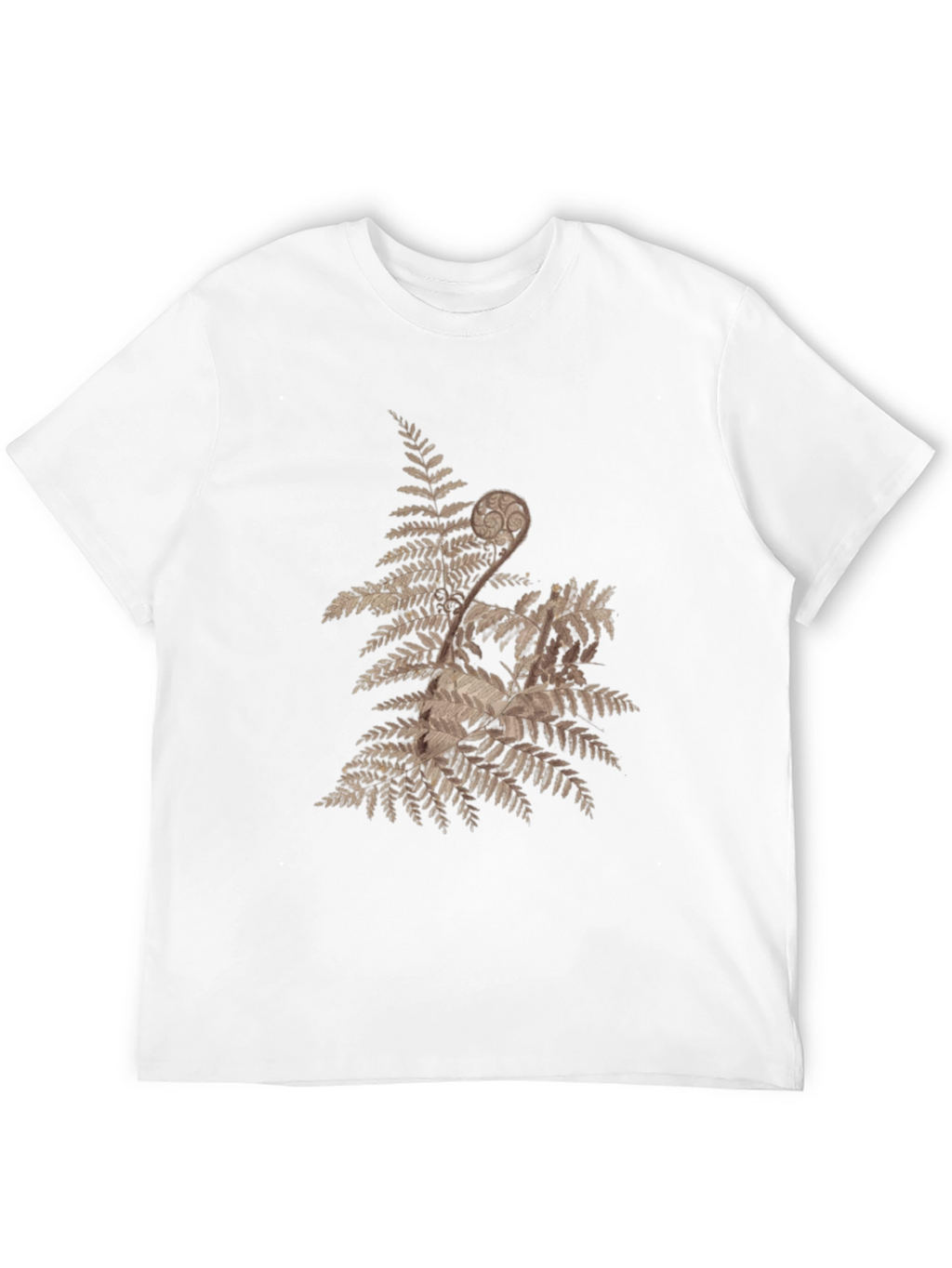 Nature Fern Graphic Tee - Mens Black T-Shirt