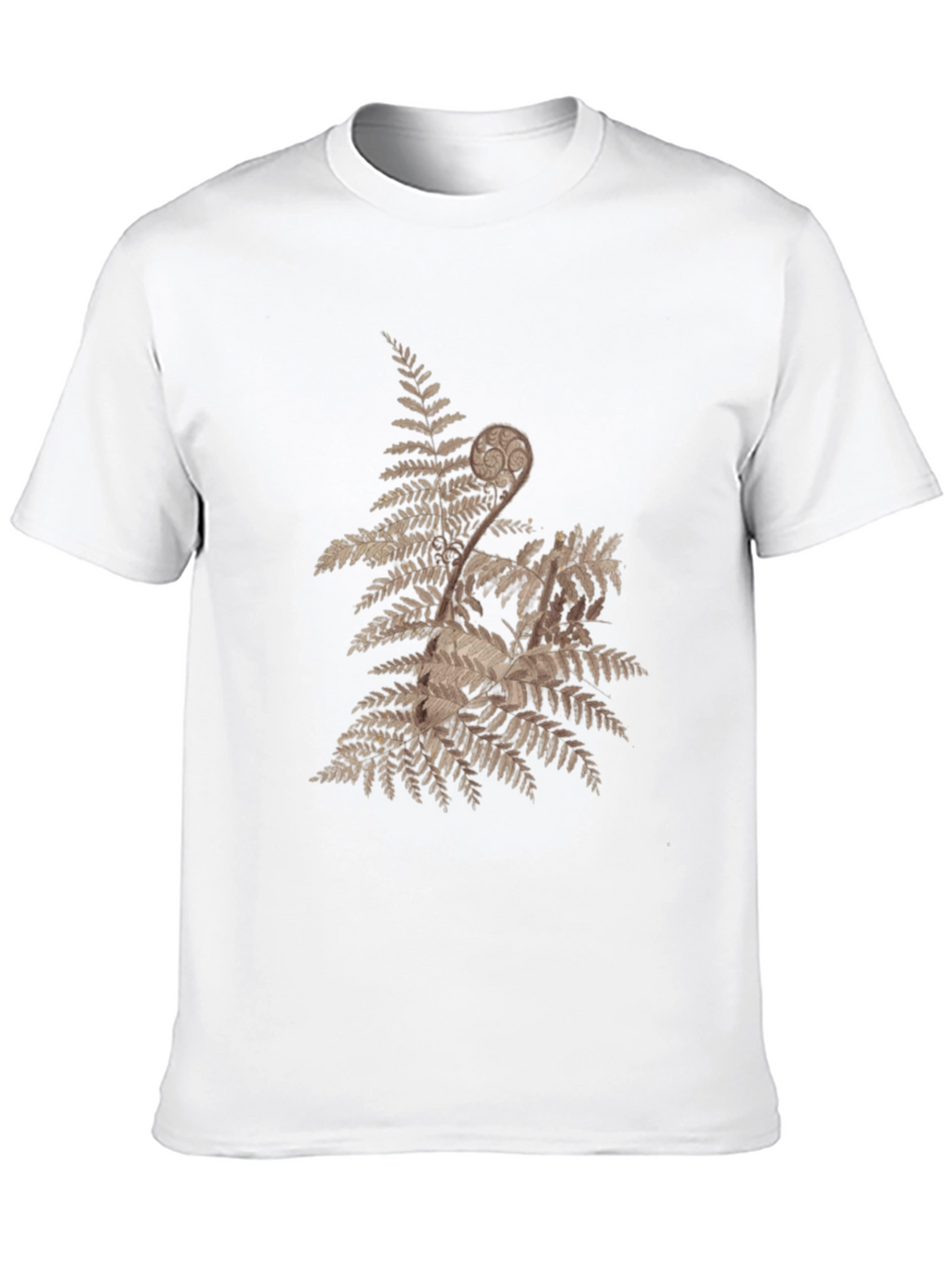 Nature Fern Graphic Tee - Mens Black T-Shirt