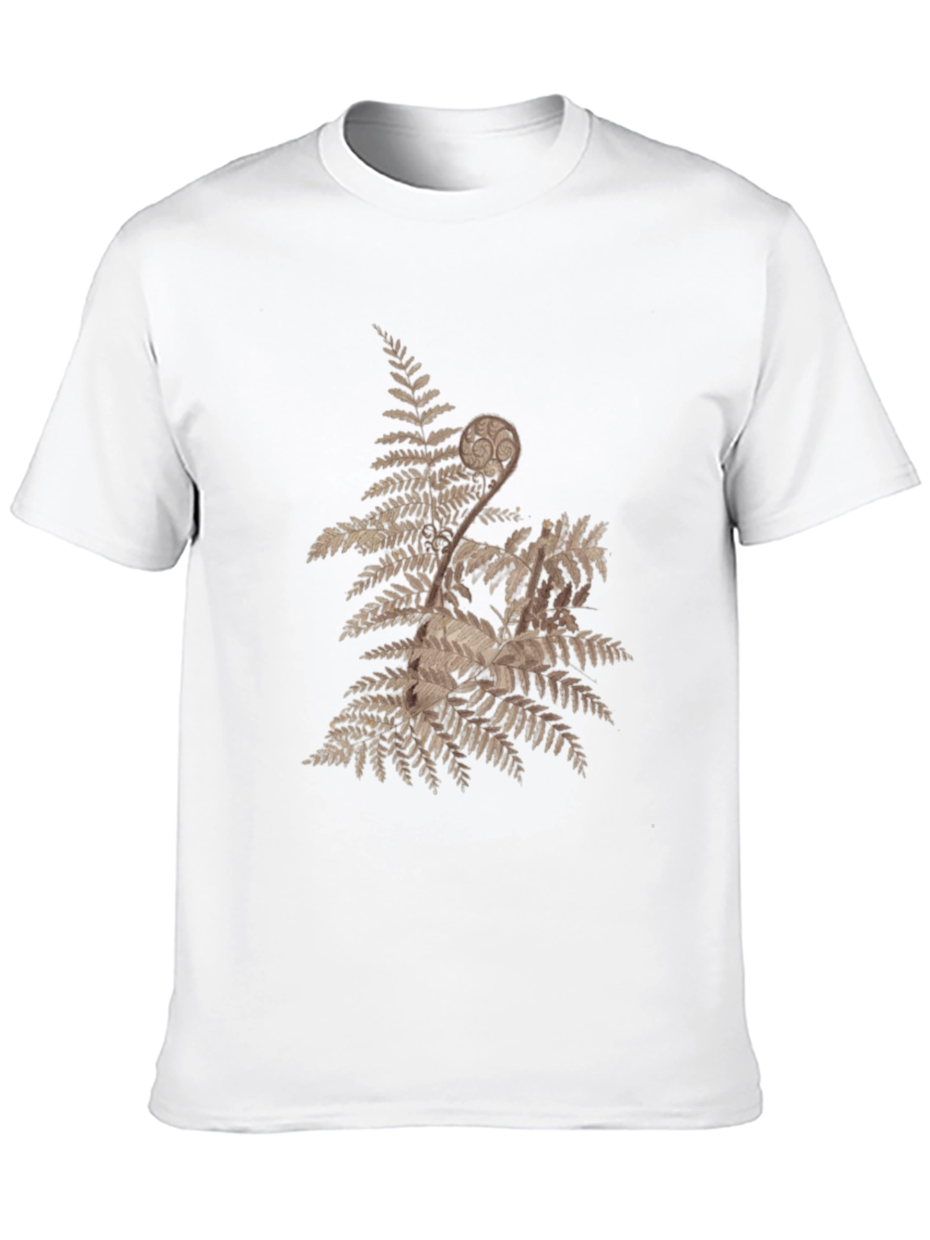 Nature Fern Graphic Tee - Mens Black T-Shirt