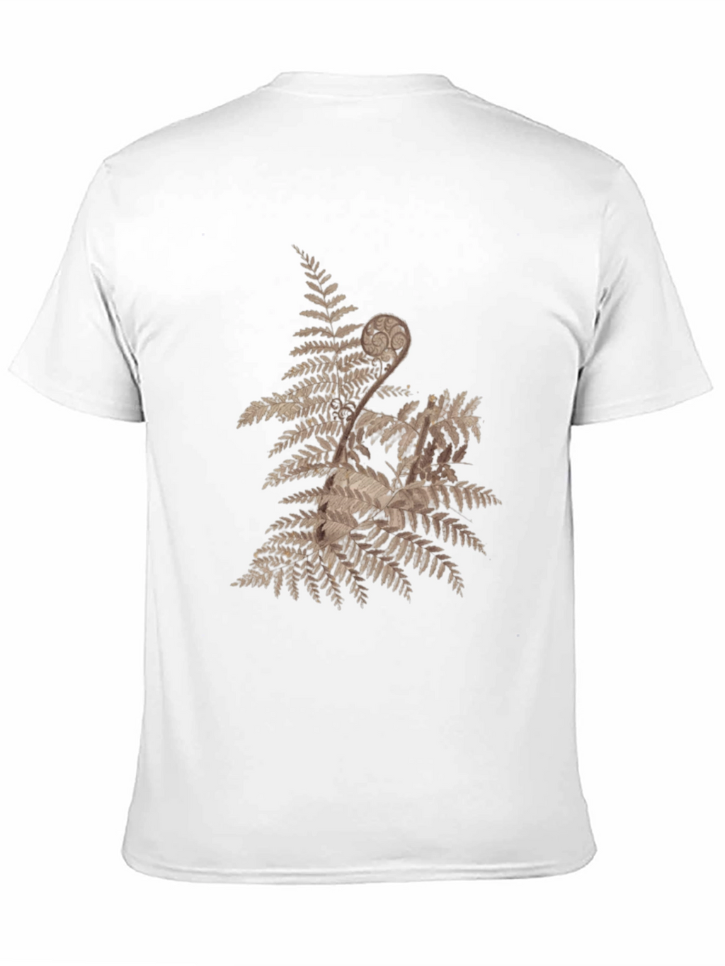 Nature Fern Graphic Tee - Mens Black T-Shirt