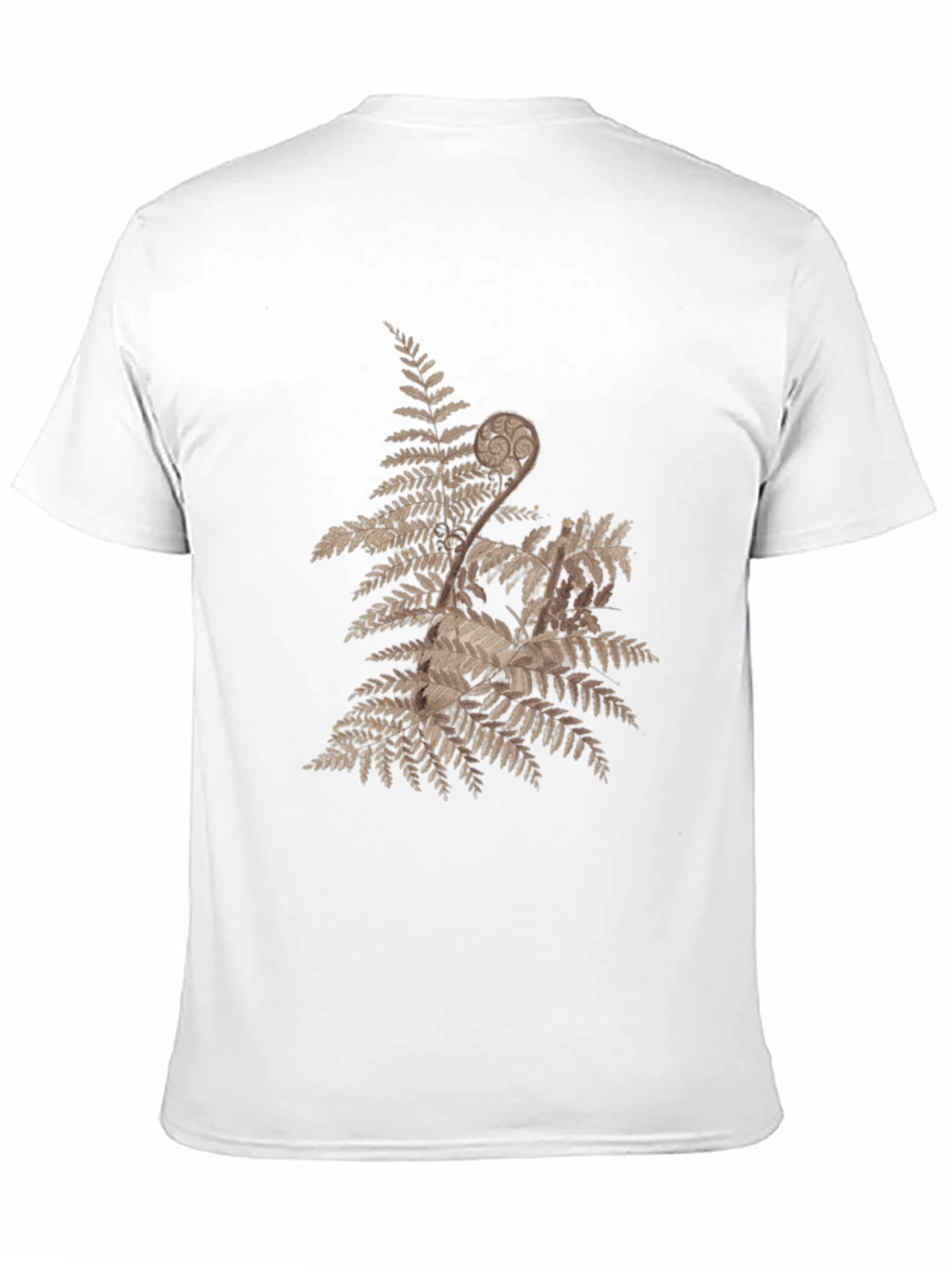 Nature Fern Graphic Tee - Mens Black T-Shirt