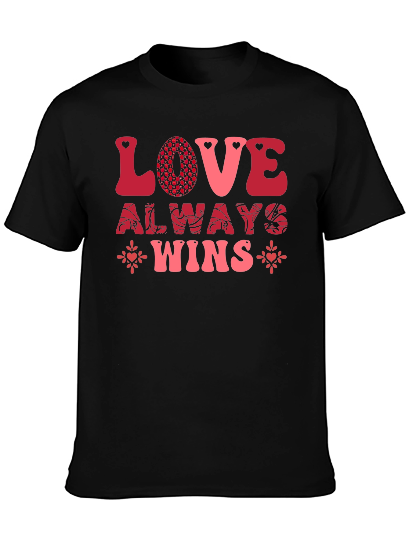 Love Always Wins Black Graphic Tee