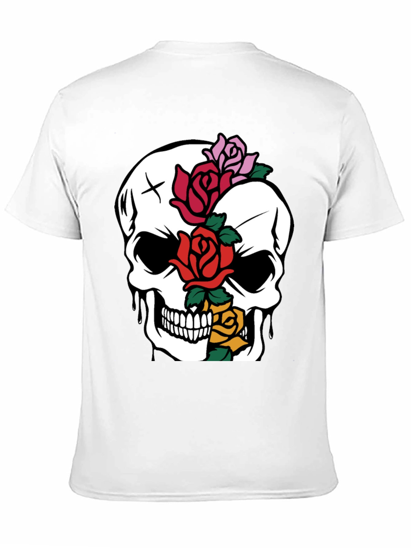 Skull & Roses Graphic Tee - Unique Style