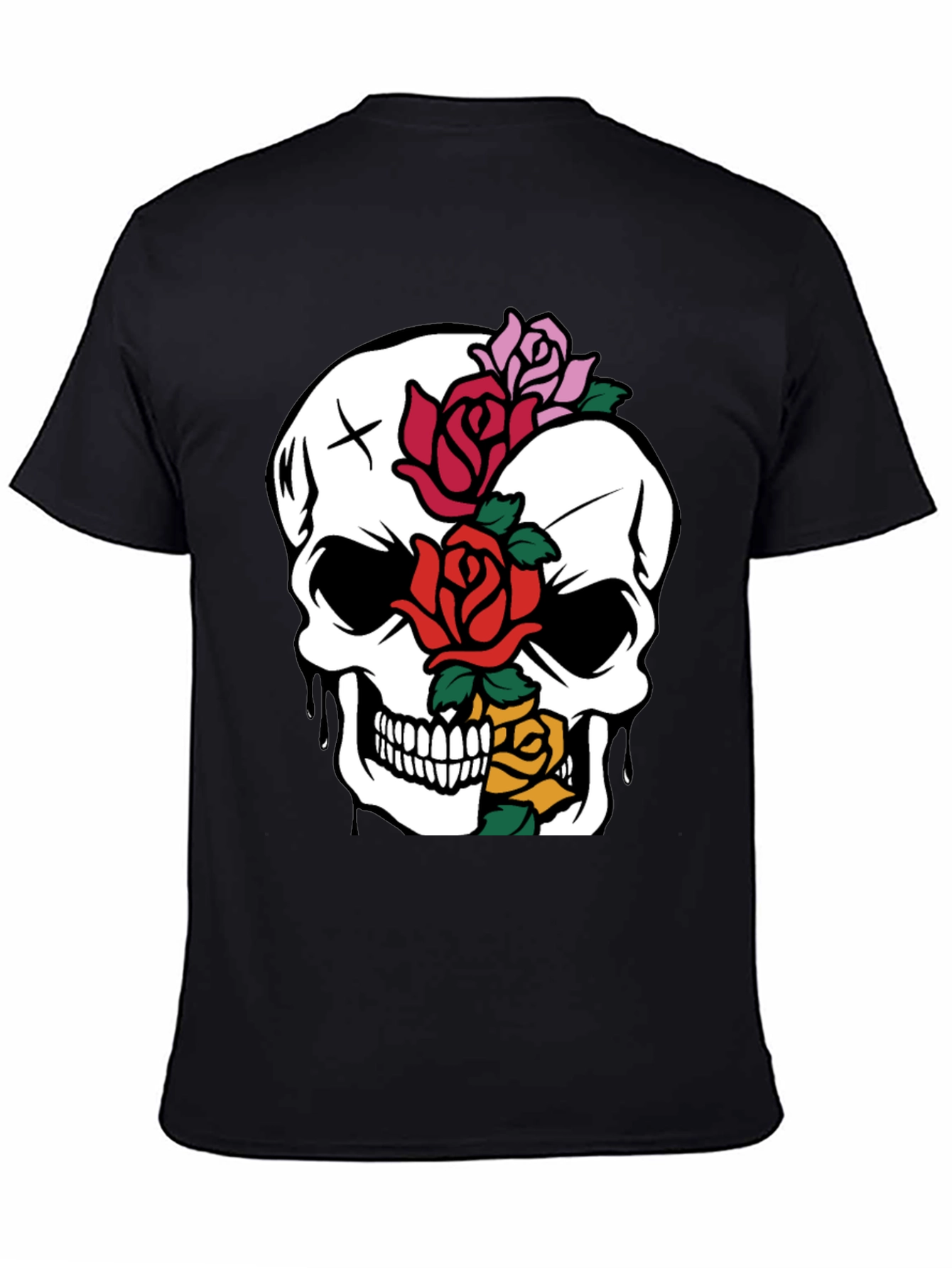 Skull & Roses Graphic Tee - Unique Style
