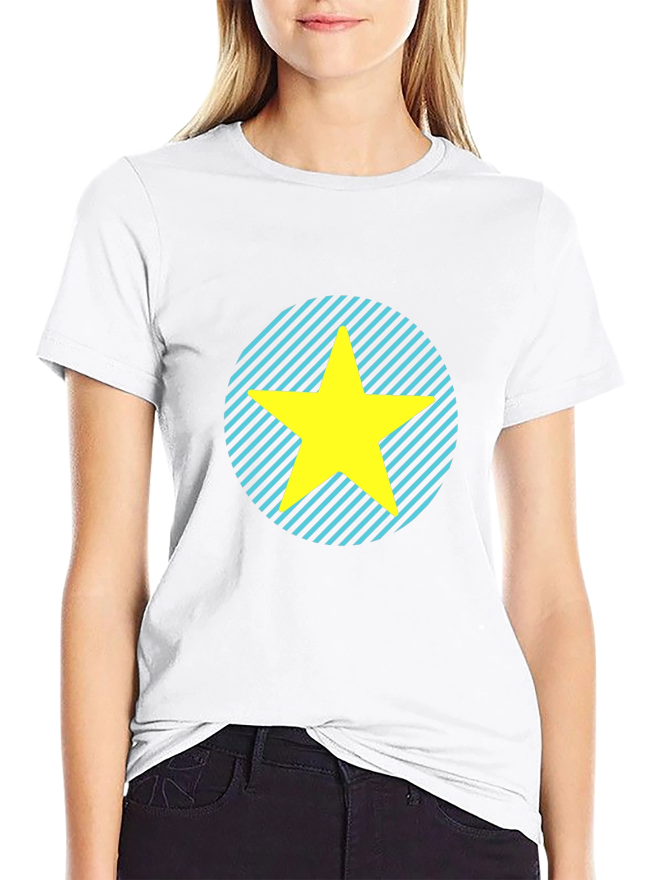 Star Graphic Tee - Casual Black T-Shirt