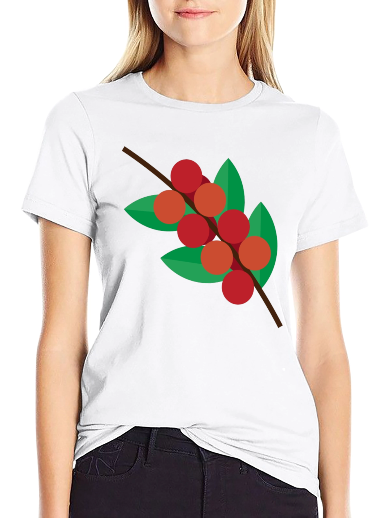 Geometric Coffee Cherry T-Shirt