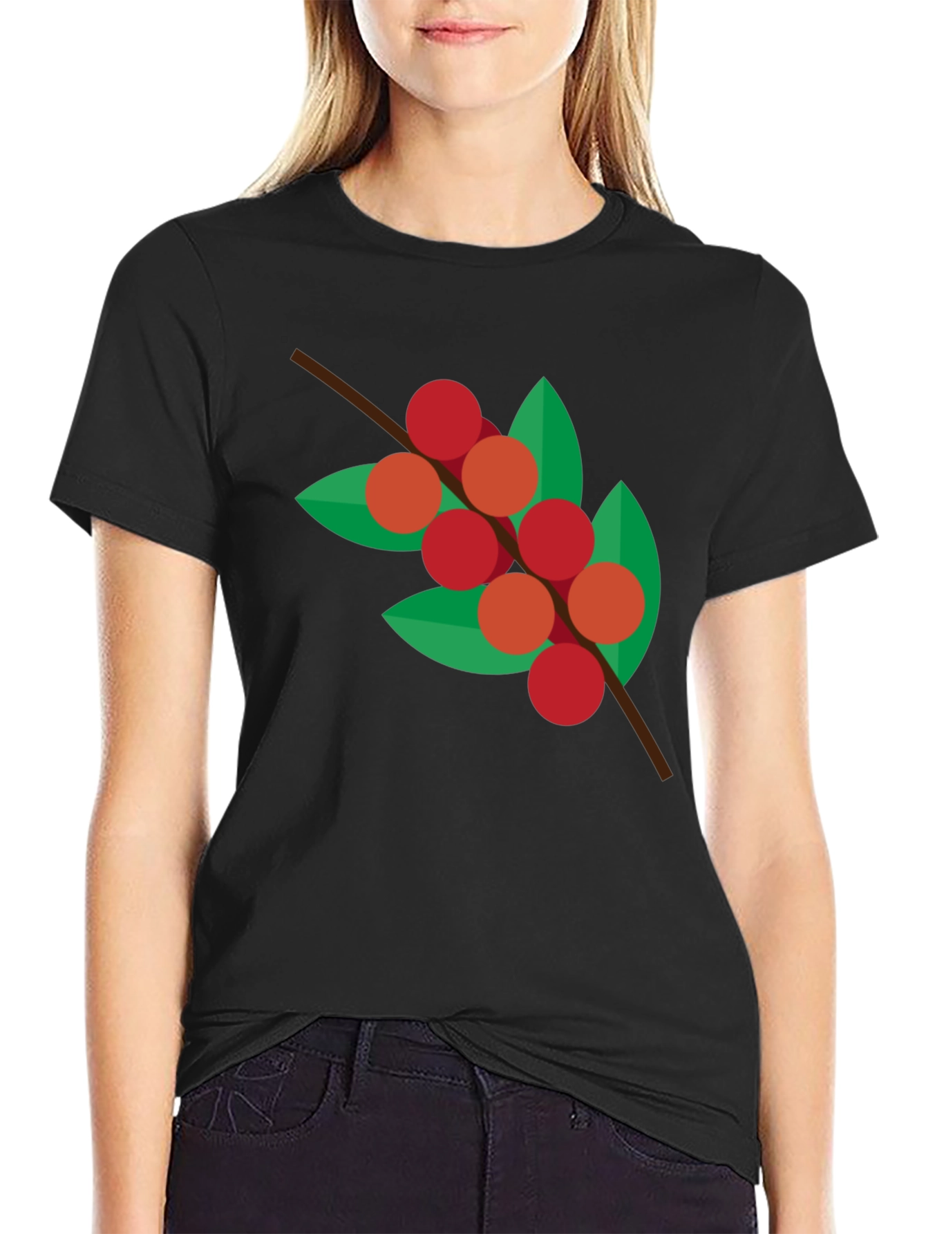 Geometric Coffee Cherry T-Shirt