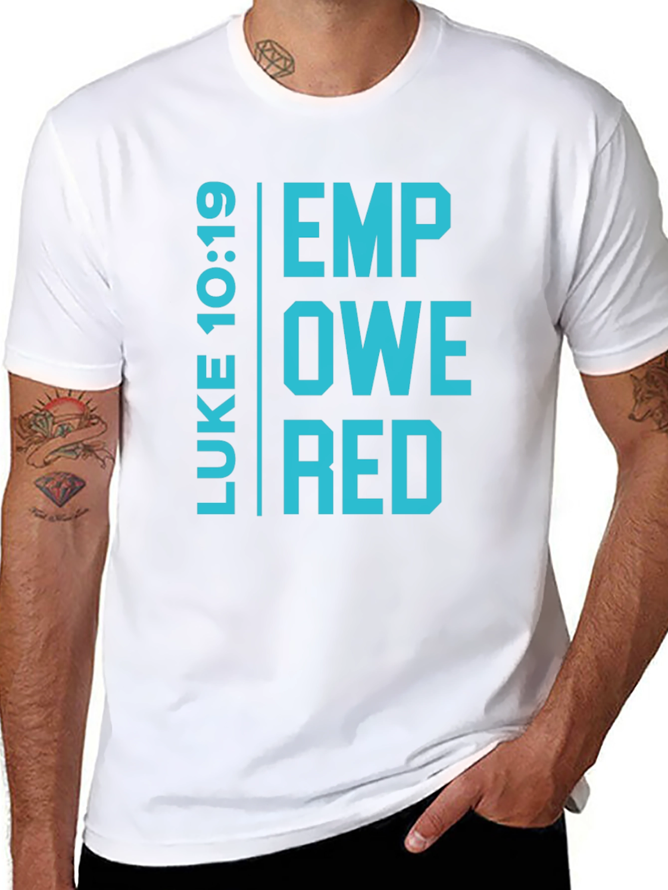 Empowered Luke 10:19 Graphic T-Shirt