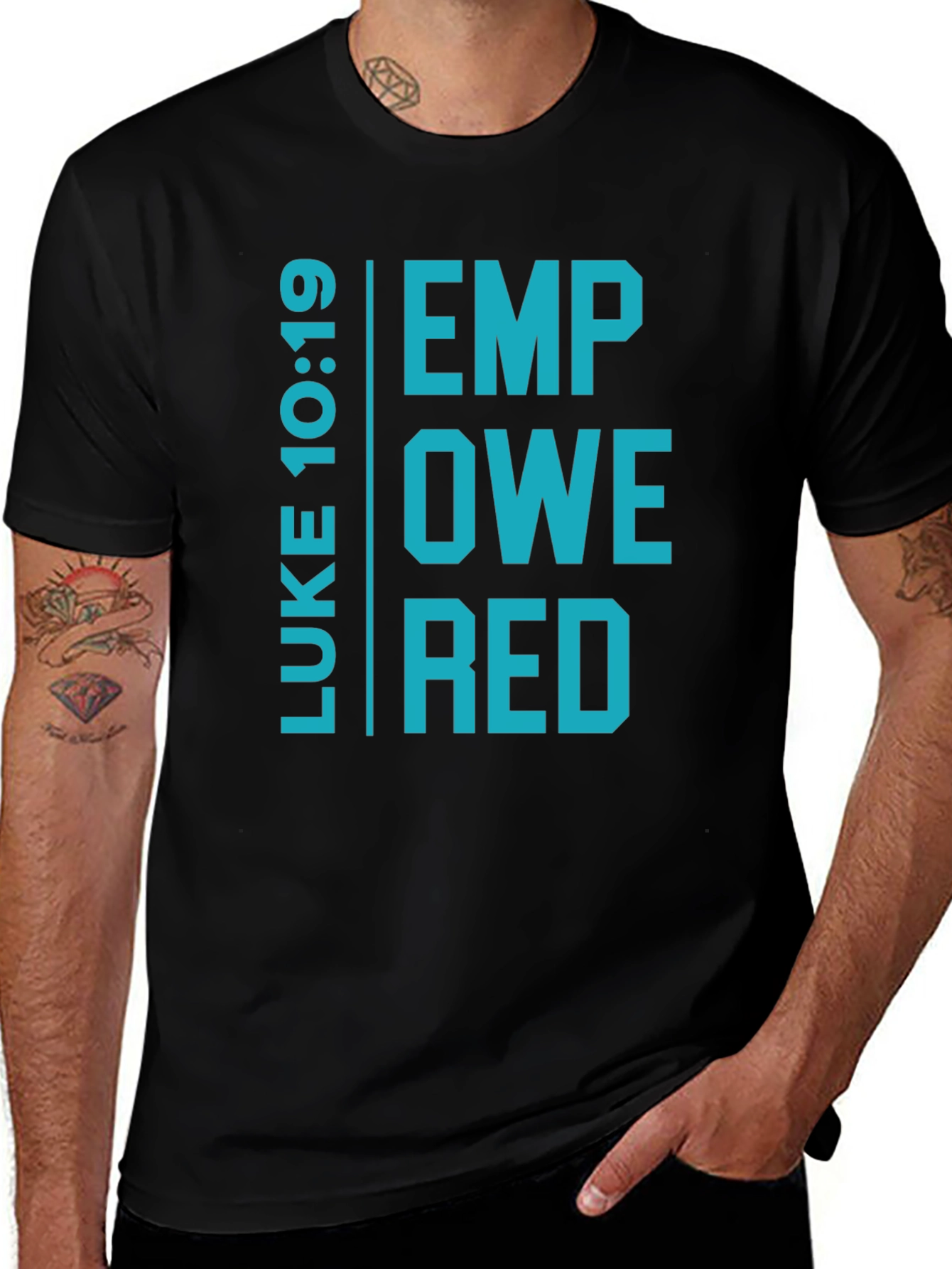 Empowered Luke 10:19 Graphic T-Shirt