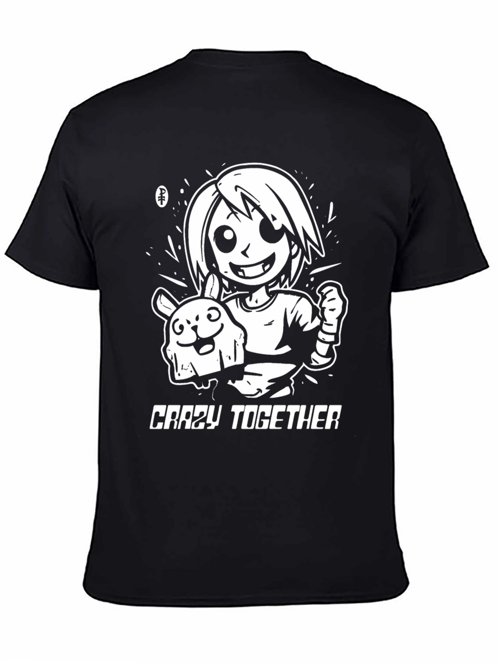 Crazy Together Black Graphic Tee
