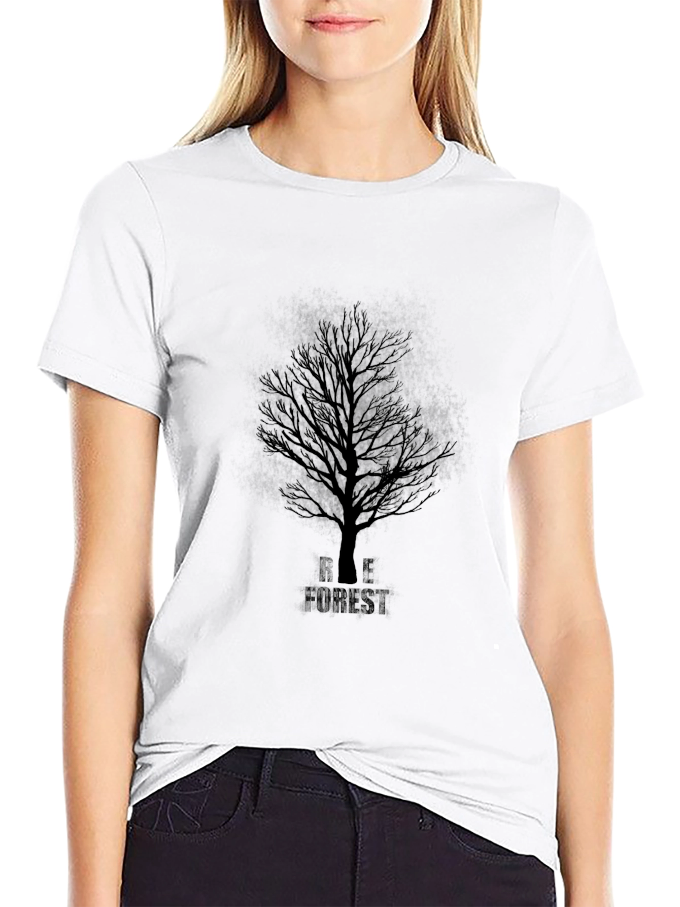 Black Tree Forest Graphic Tee